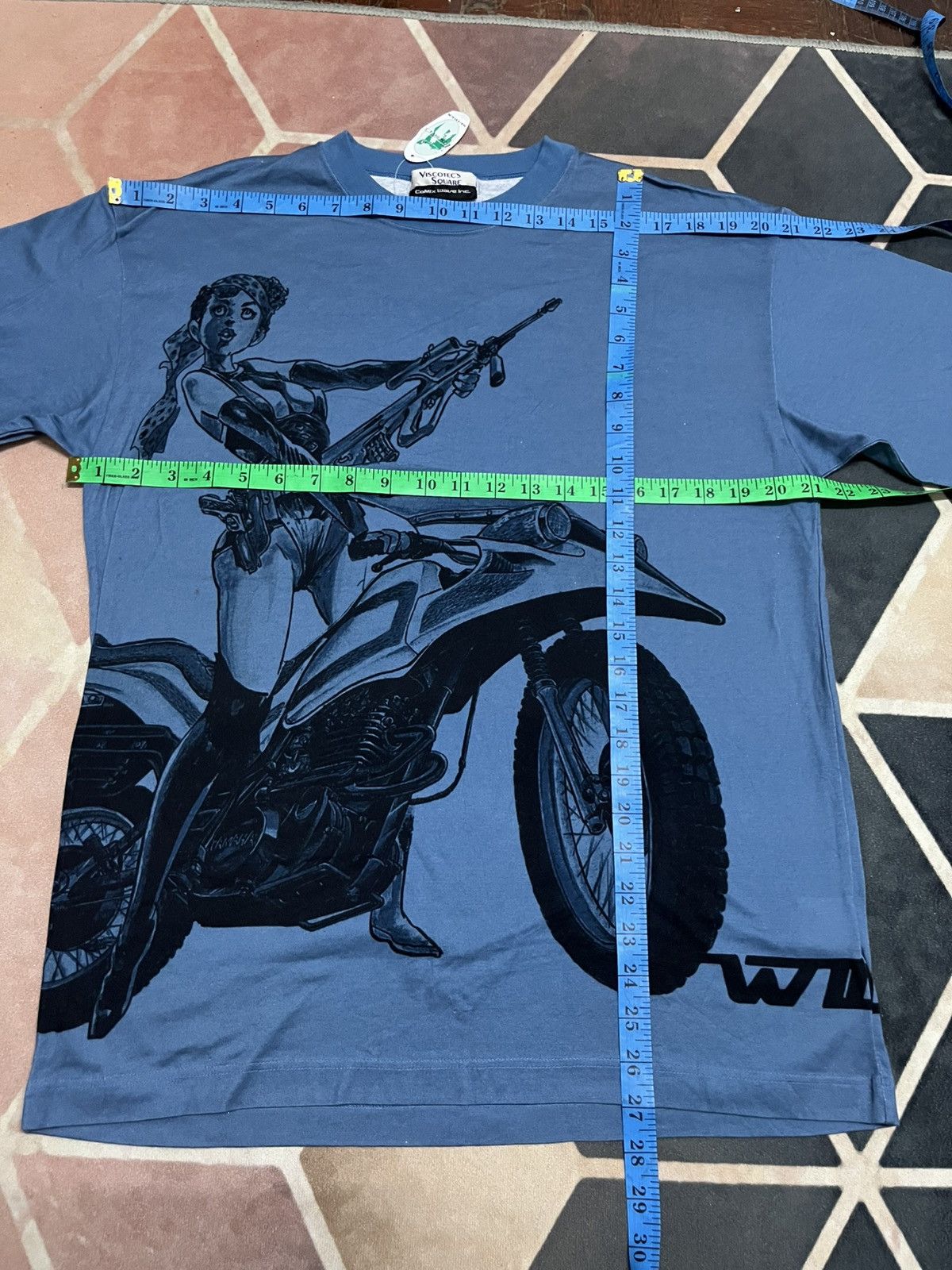 Anime 💥Y2K 2000s WILD SEVEN Sexy Girl Anime Comic Wave Inc Tee Size US L / EU 52-54 / 3 - 13 Thumbnail