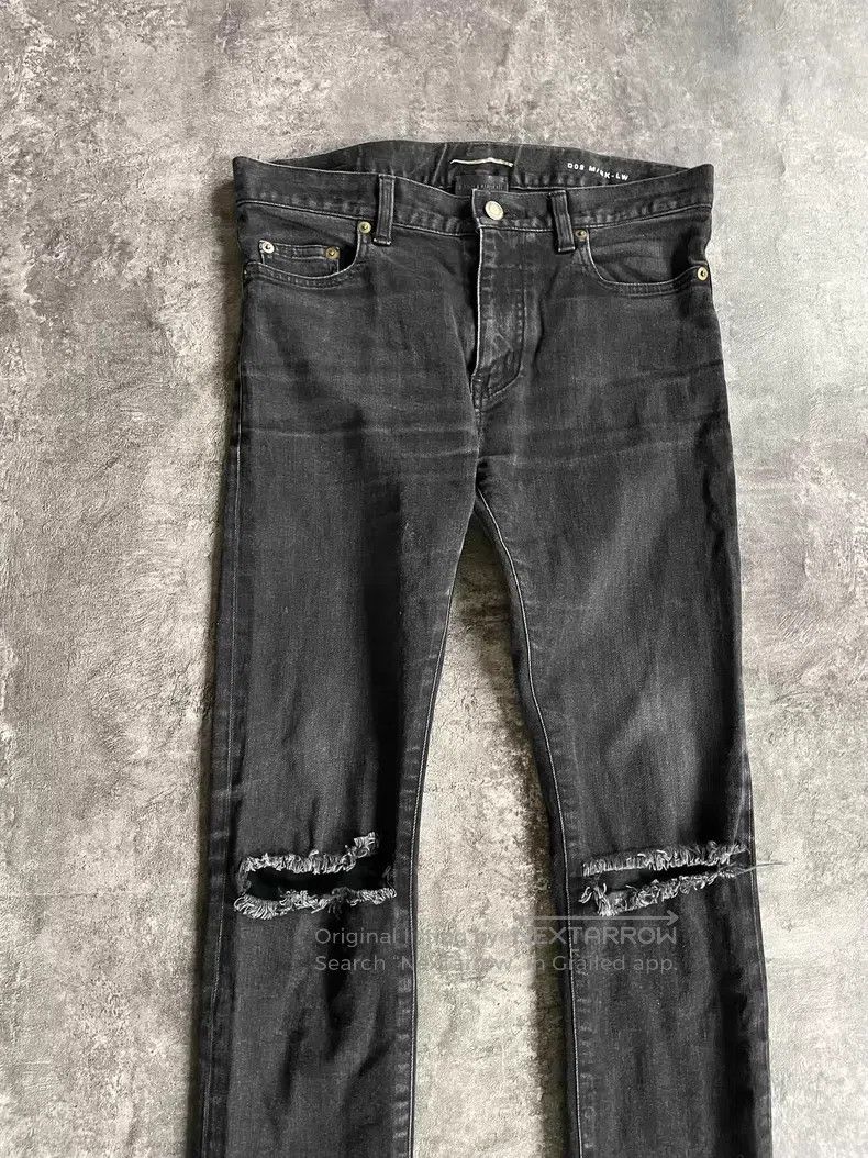 Saint Laurent Paris Saint Laurent Paris Double Knee Cut-out Destroyed Denim Pa Size US 30 / EU 46 - 3 Thumbnail