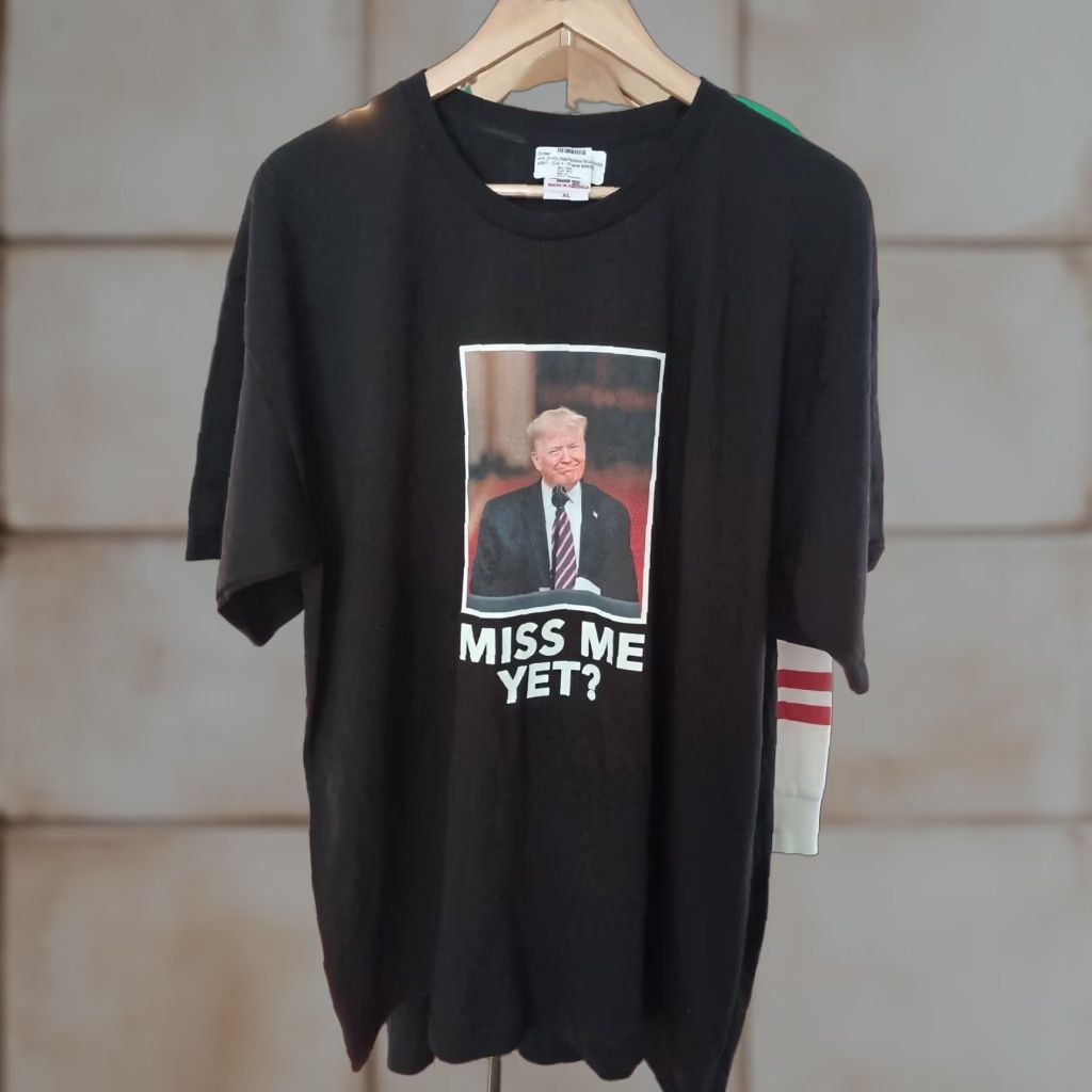 Miss Me Nwt Donald Trump Miss Me Yet Funny T-shirt XL USA Made Black Men Shirt Size US XL / EU 56 / 4 - 1 Thumbnail