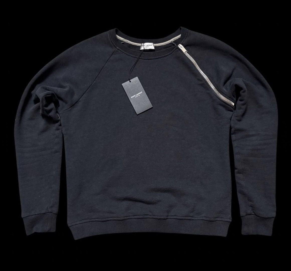 Saint Laurent Paris fw14 saint laurent paris asymmetrical zipper sweater Size US S / EU 44-46 / 1 - 1 Thumbnail