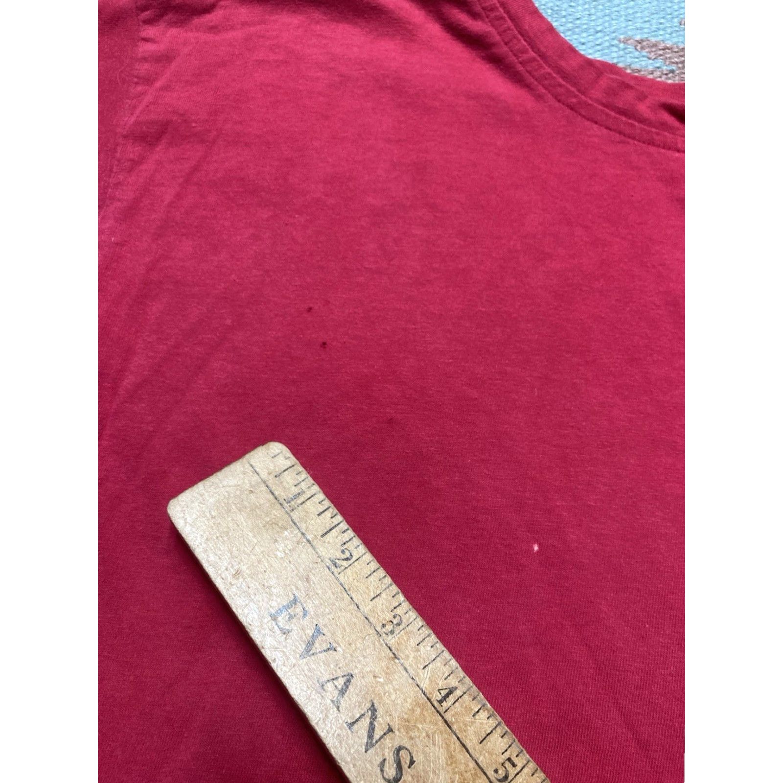 Vintage VINTAGE 90s pocket t shirt blank crimson red cotton distressed boxy adult XL T-Shirt Men Red 90s Pockets Cotton Boxy Vintage Mens XL Size US XL / EU 56 / 4 - 5 Thumbnail