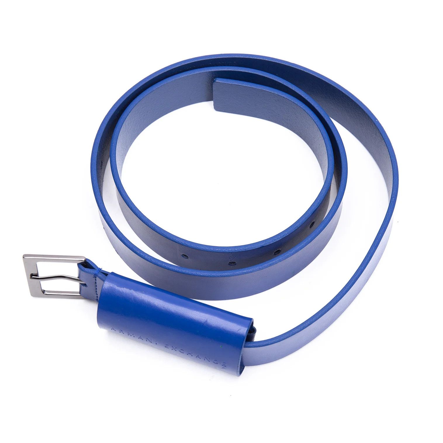 Armani Square Buckle Color Belt in Blue, Size 38 Size ONE SIZE - 2 Thumbnail
