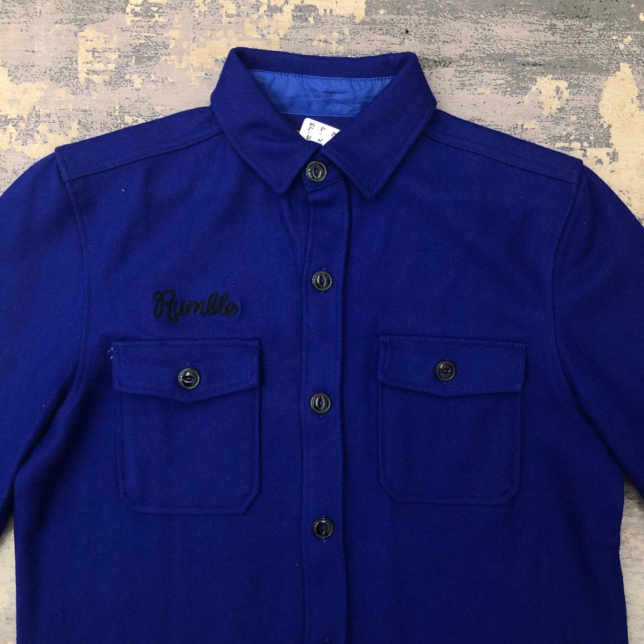 Japanese Brand Y579 RUMBLE THE ETBX WOOL FLANNEL JACKETS Size US L / EU 52-54 / 3 - 5 Thumbnail