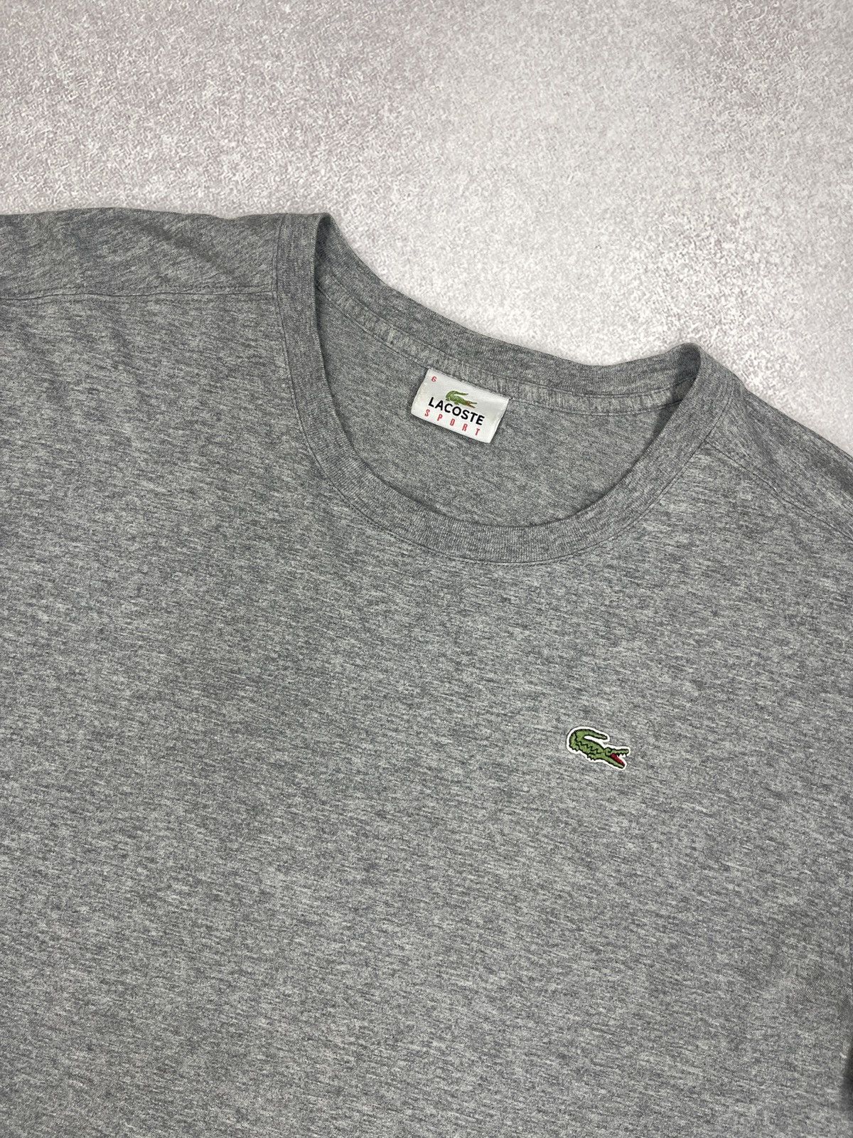 Lacoste Mens Lacoste Sport Basic T Shirt Grey Size L Size US L / EU 52-54 / 3 - 4 Thumbnail