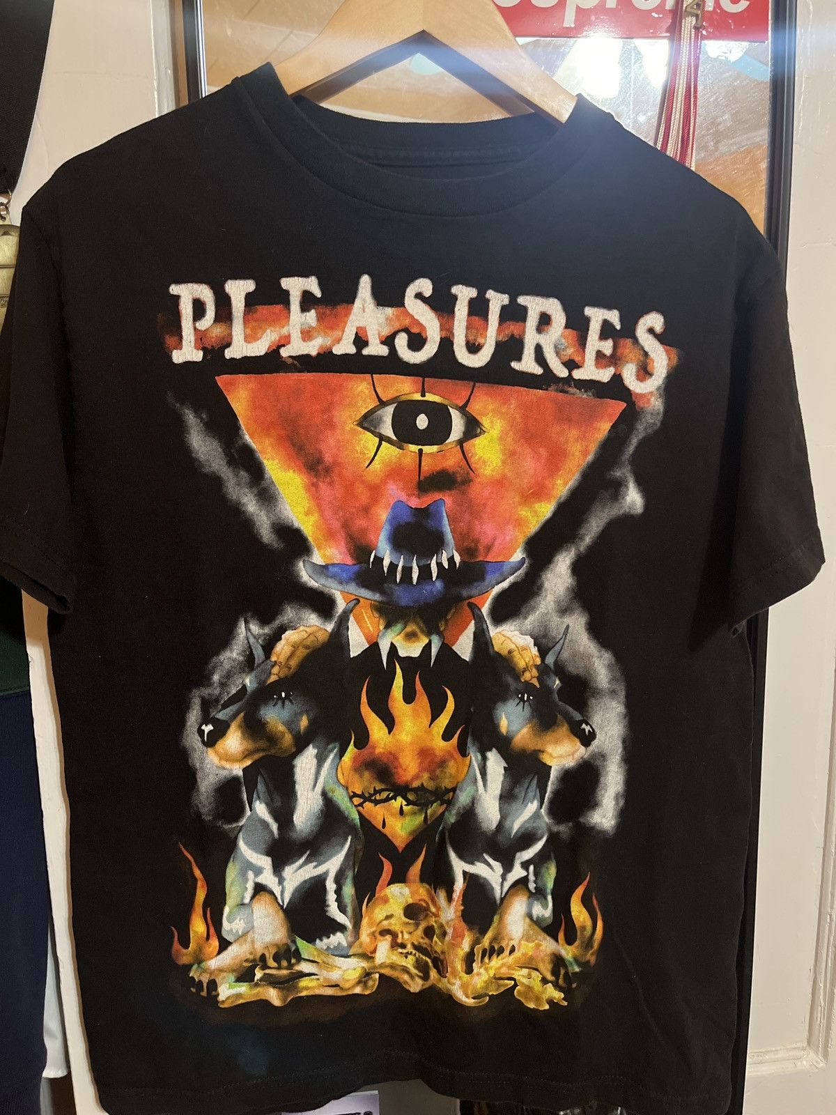 Pleasures Pleasures Doberman Graphic Tee Size US M / EU 48-50 / 2 - 1 Thumbnail