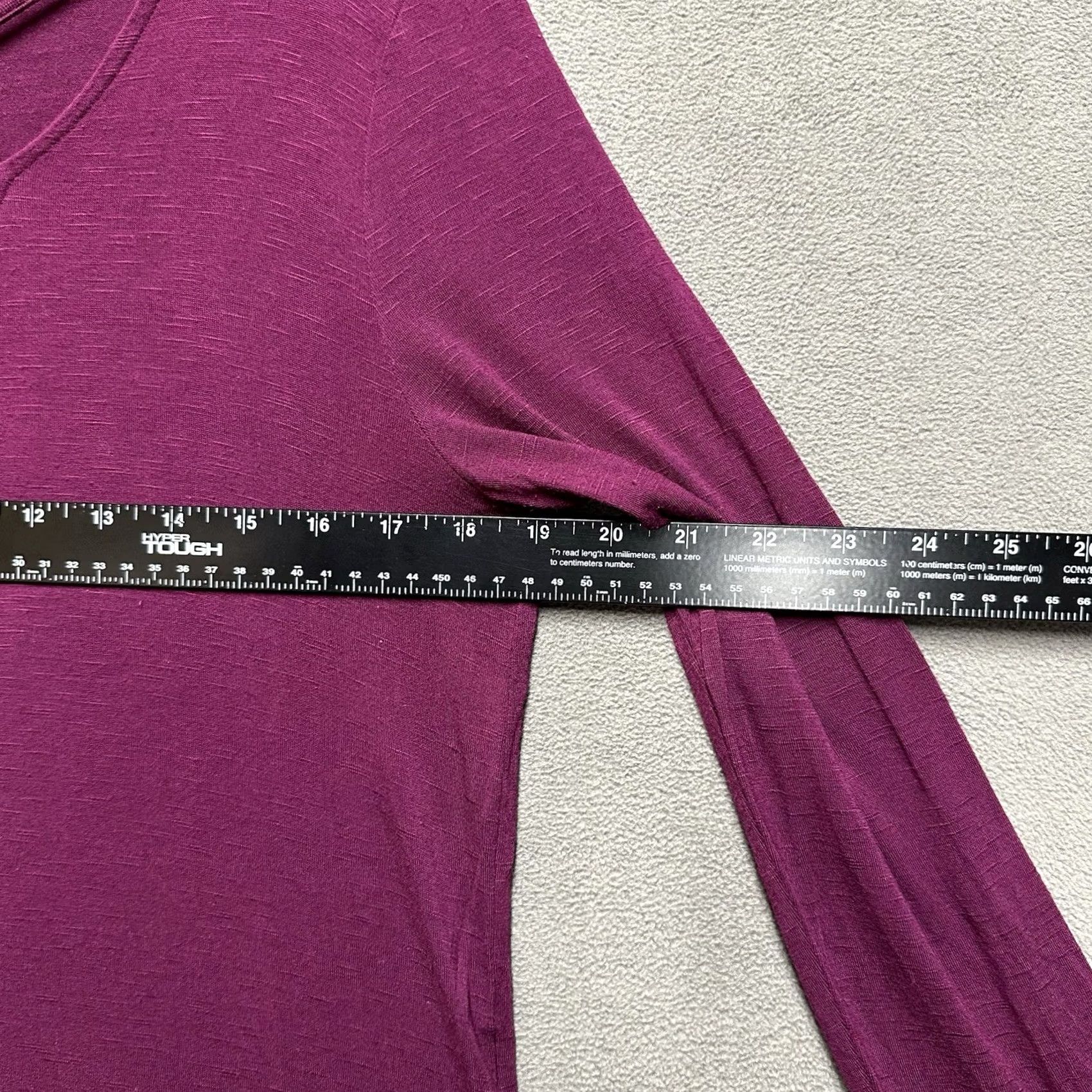 Old Navy Old Navy Blouse Womens Medium Red Long Sleeve V-Neck Tunic Shirt Size XS / US 0-2 / IT 36-38 - 5 Thumbnail