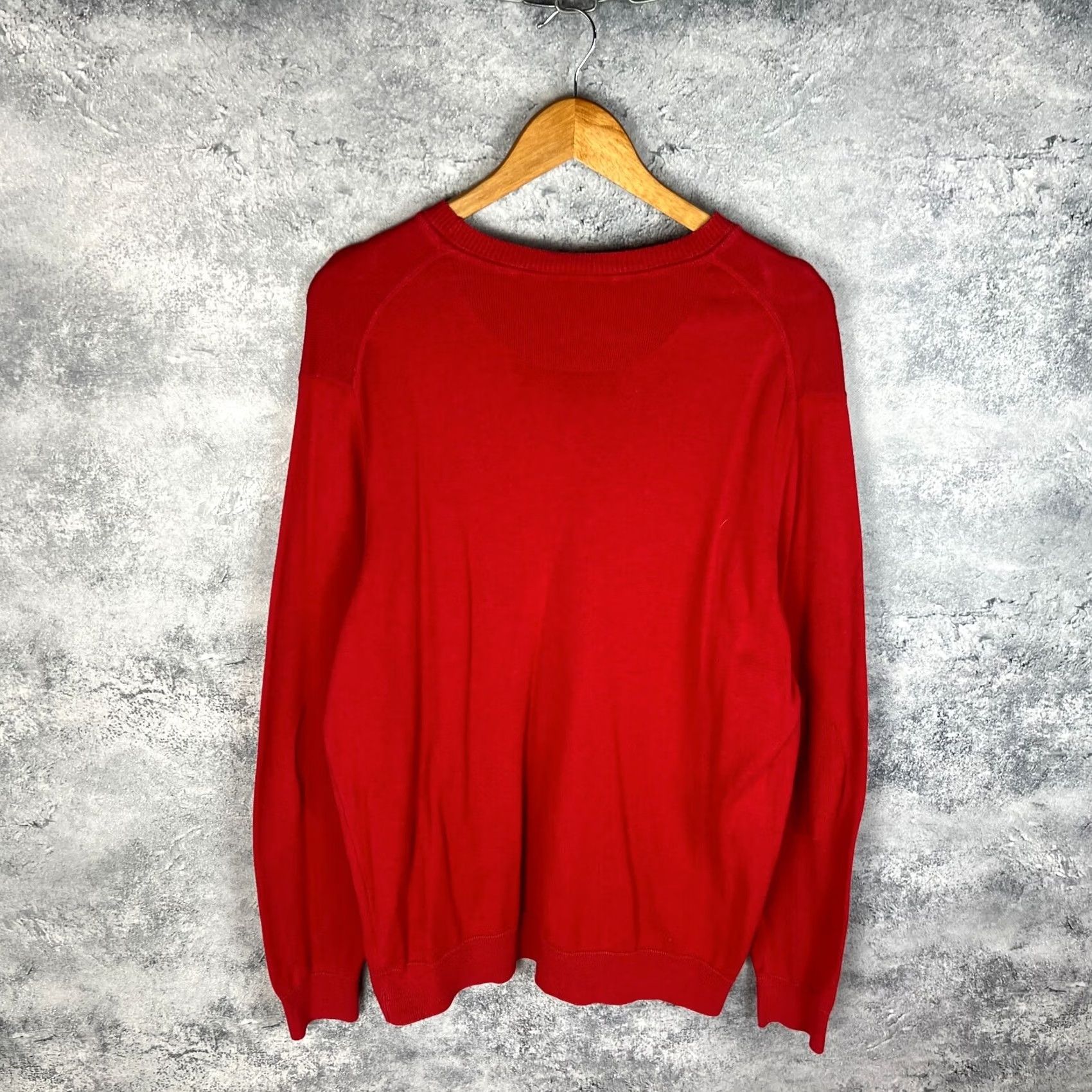 Lacoste Lacoste Sweater Men’s XXL Cotton Pullover Crew Neck Classic Logo Red Size US XXL / EU 58 / 5 - 7 Thumbnail