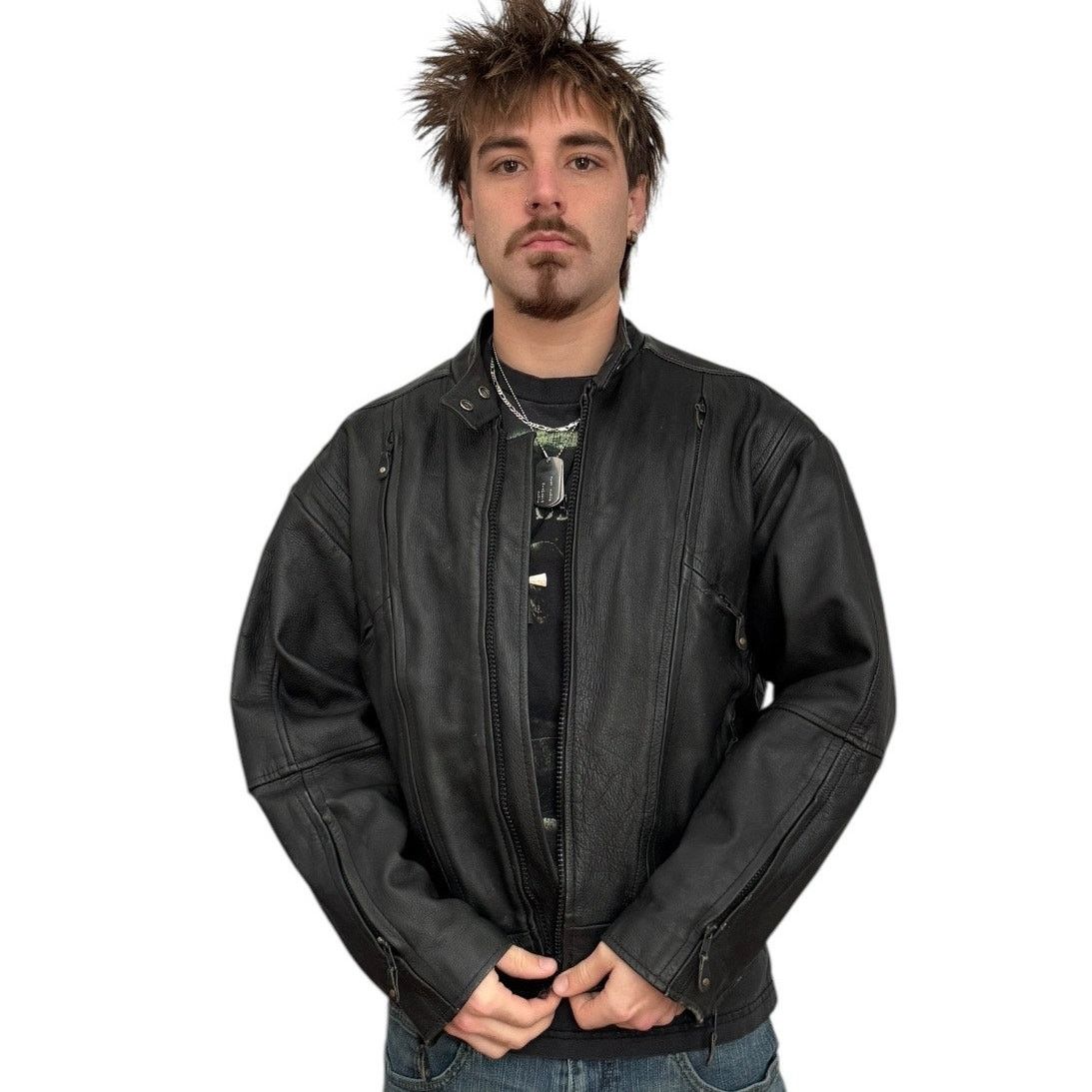 Other Hot Leathers thinsulate lined black motorcycle jacket XL Size US XL / EU 56 / 4 - 3 Thumbnail
