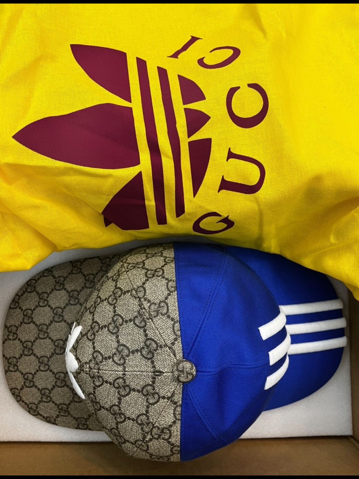 Gucci Gucci x Adidas Double Sided Baseball Hat Size ONE SIZE - 1 Thumbnail