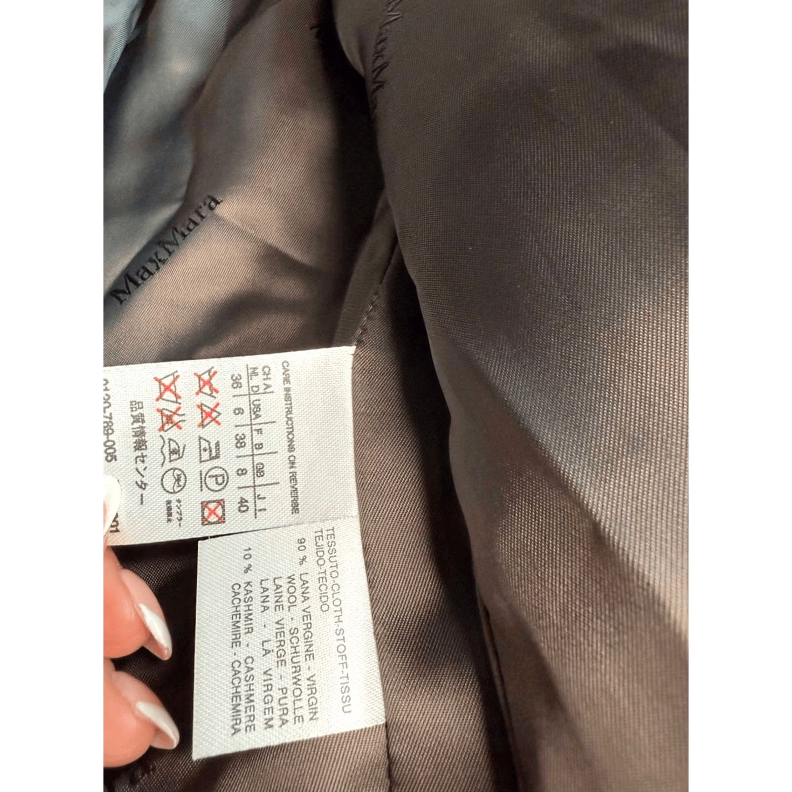 Max Mara Max Mara Coat Women’s Size 6 Brown Wool Cashmere Double Breasted Pea Coat Size M / US 6-8 / IT 42-44 - 4 Thumbnail