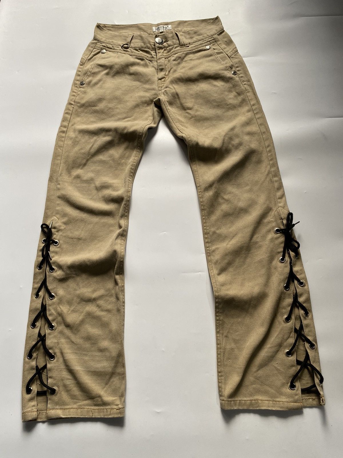 If Six Was Nine × Japanese Brand lacesup lowbox pant vkei style japanese brand Size US 31 - 2 Thumbnail