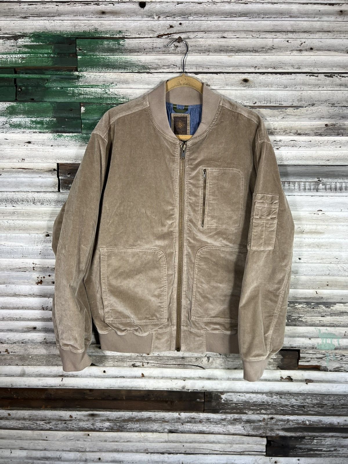 The Territory Ahead Vintage Corduroy Bomber Jacket