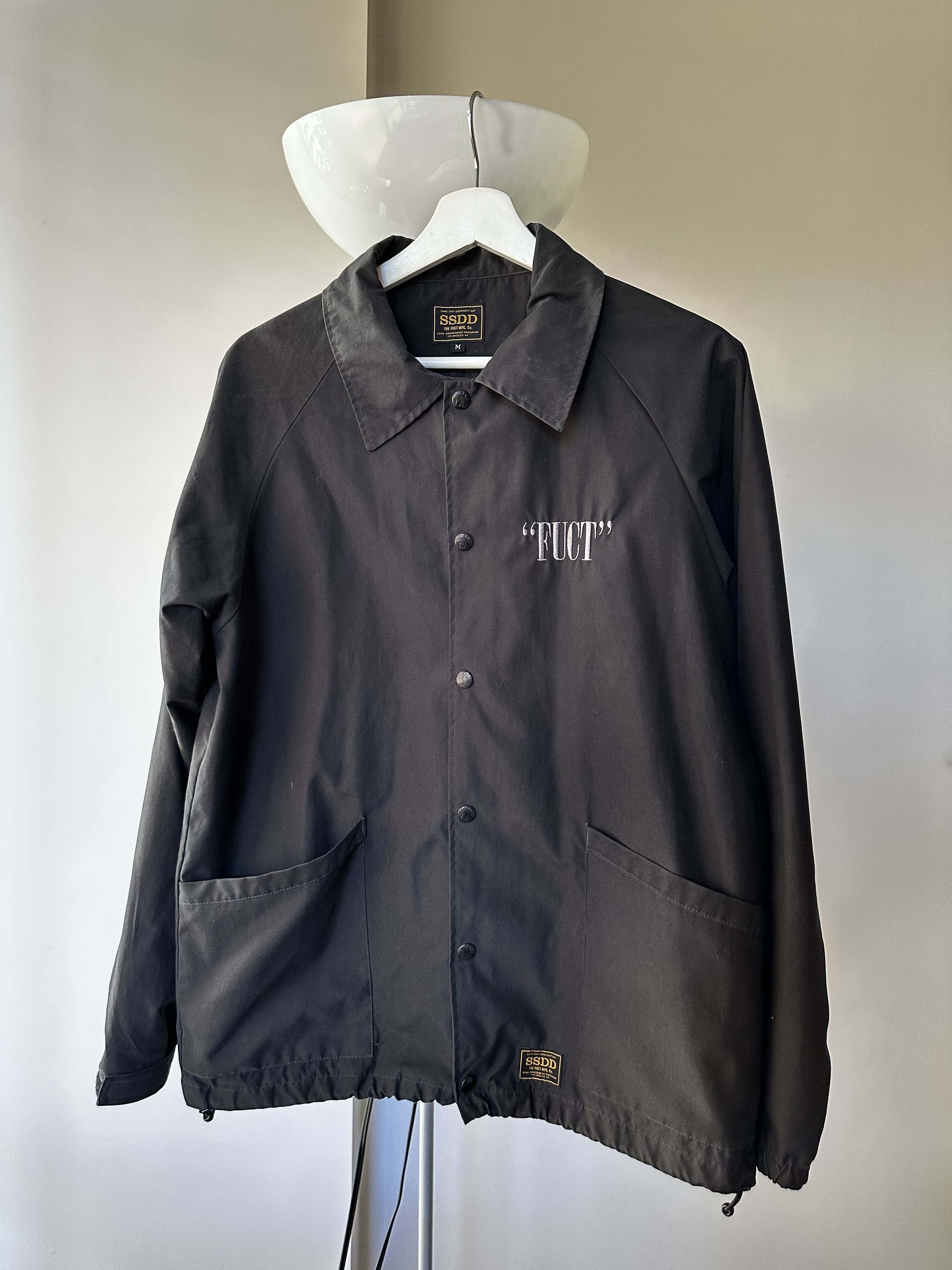 FUCT Khaki FUCT SSD Nirvana Font Coach Jacket Size US M / EU 48-50 / 2 - 2 Thumbnail