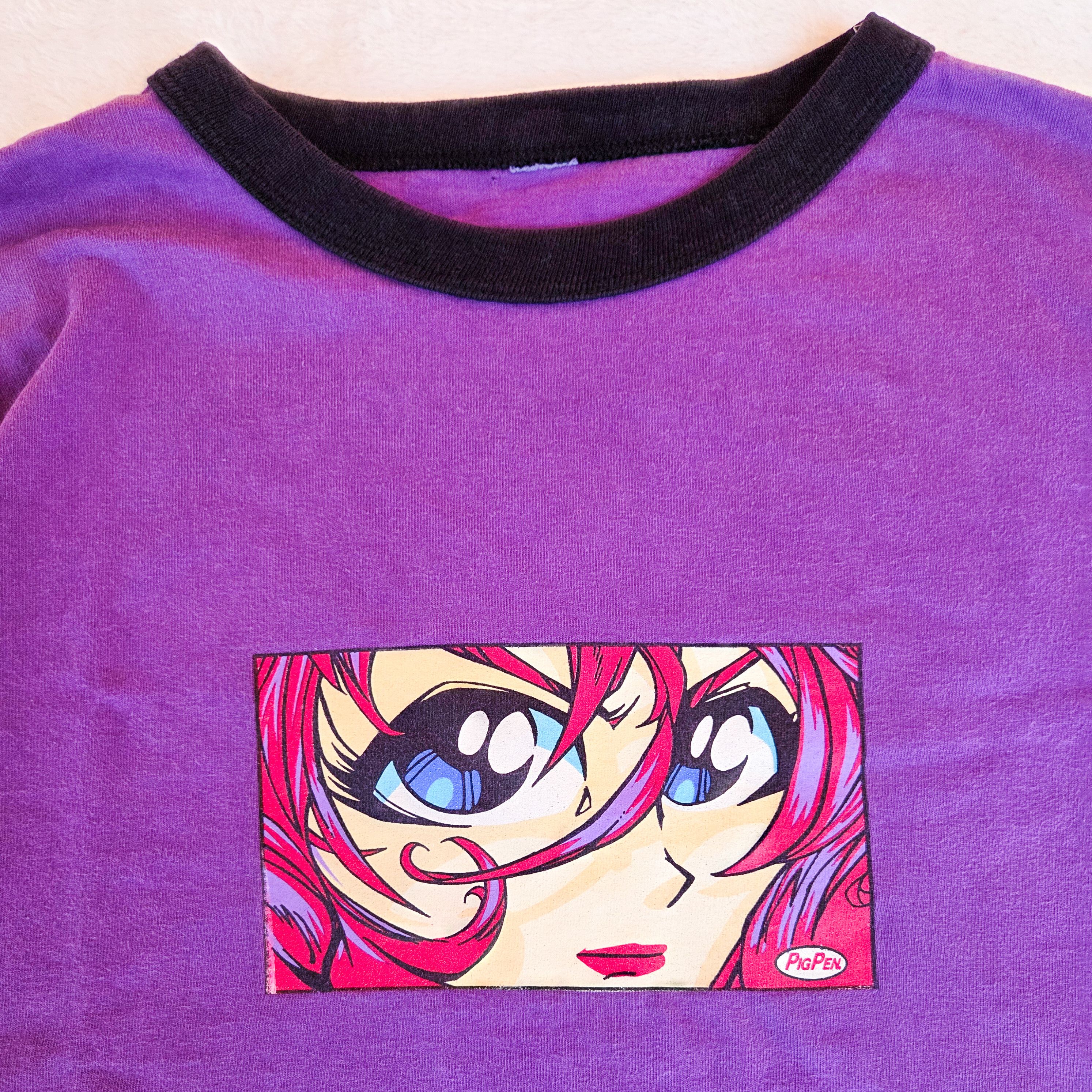 Vintage Hook Ups Pig Pen Anime Girl Tshirt Size US L / EU 52-54 / 3 - 2 Thumbnail