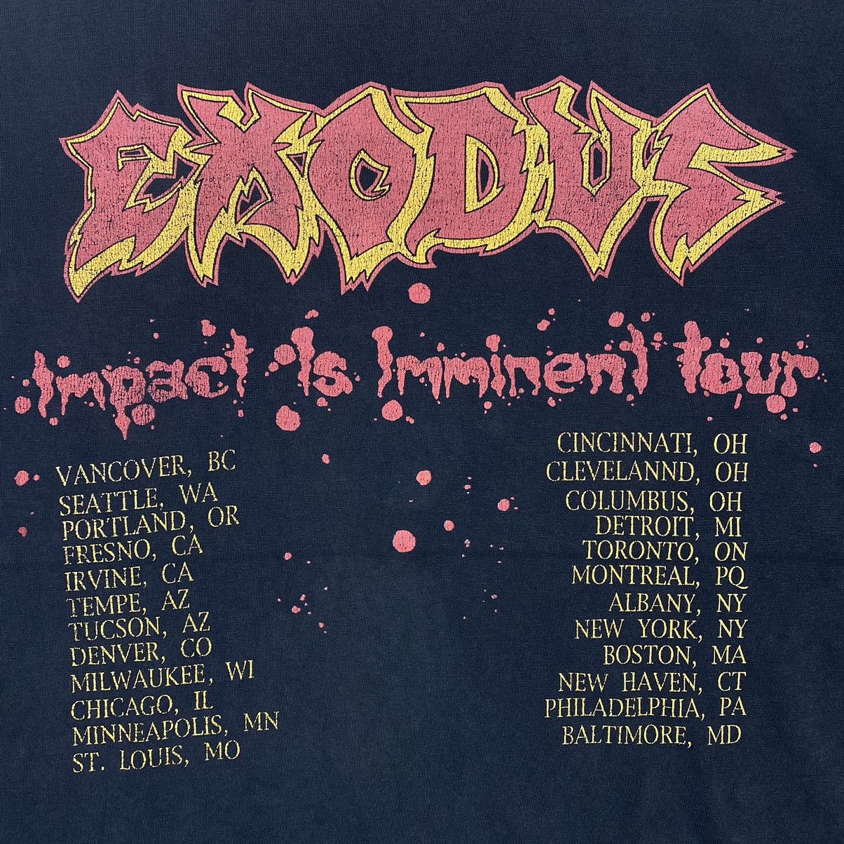 Band Tees × Vintage VINTAGE 90's EXODUS BAND IMPACT IS IMMINENT TOUR TANK TOPS Size US L / EU 52-54 / 3 - 11 Thumbnail