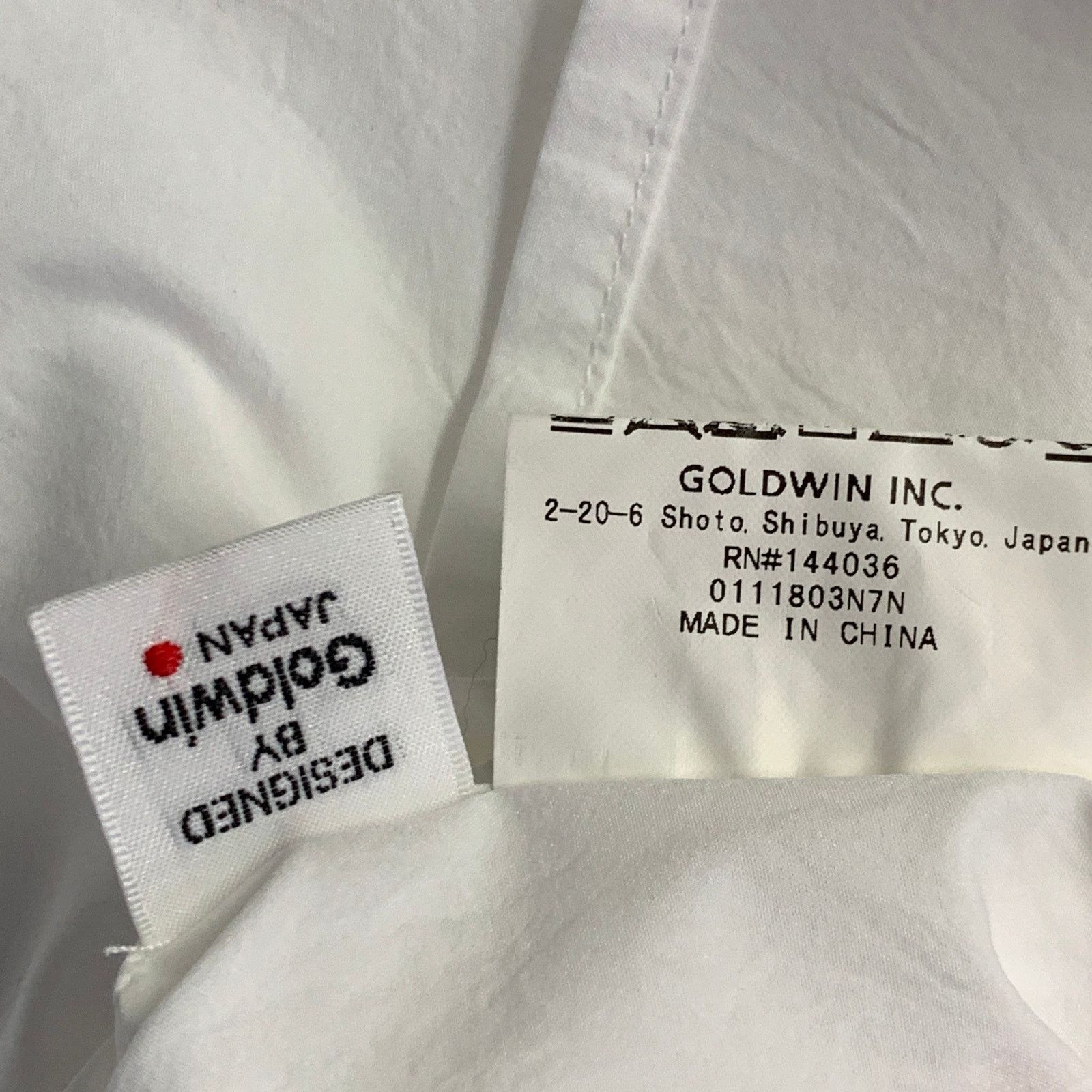 Goldwin GOLDWIN Size L White Polyester One Pocket Long Sleeve Shirt Size US L / EU 52-54 / 3 - 7 Thumbnail