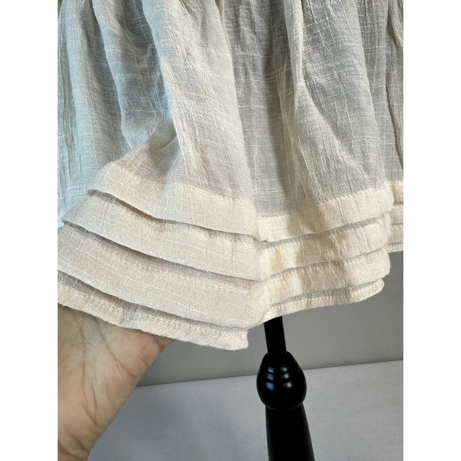 Other Entro Tunic Dress Rayon Blend Cream Colored - Size Large Size L / US 10 / IT 46 - 9 Thumbnail