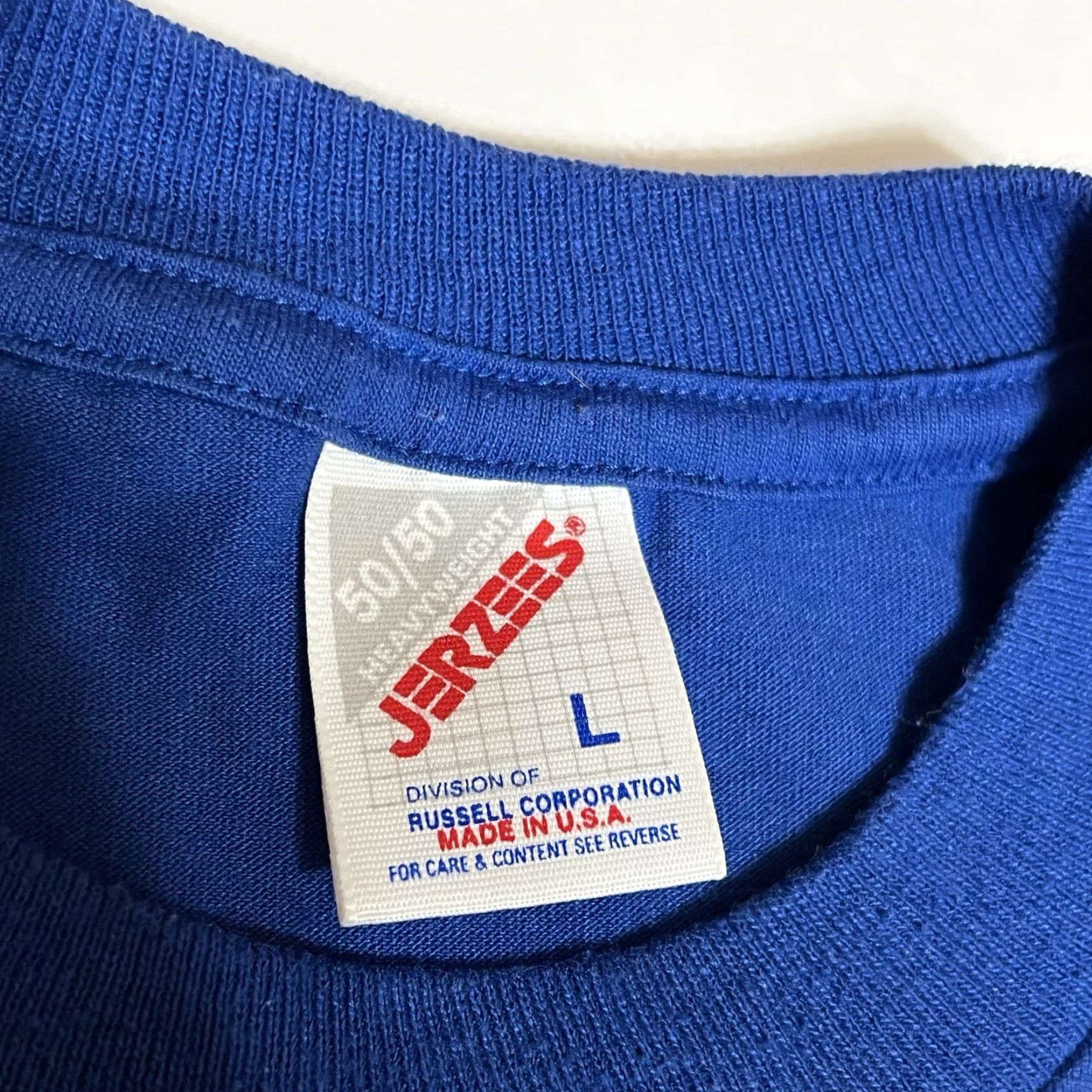 Jerzees VINTAGE Funny Golf T-Shirt Men’s Large Blue Nike Size US L / EU 52-54 / 3 - 7 Thumbnail