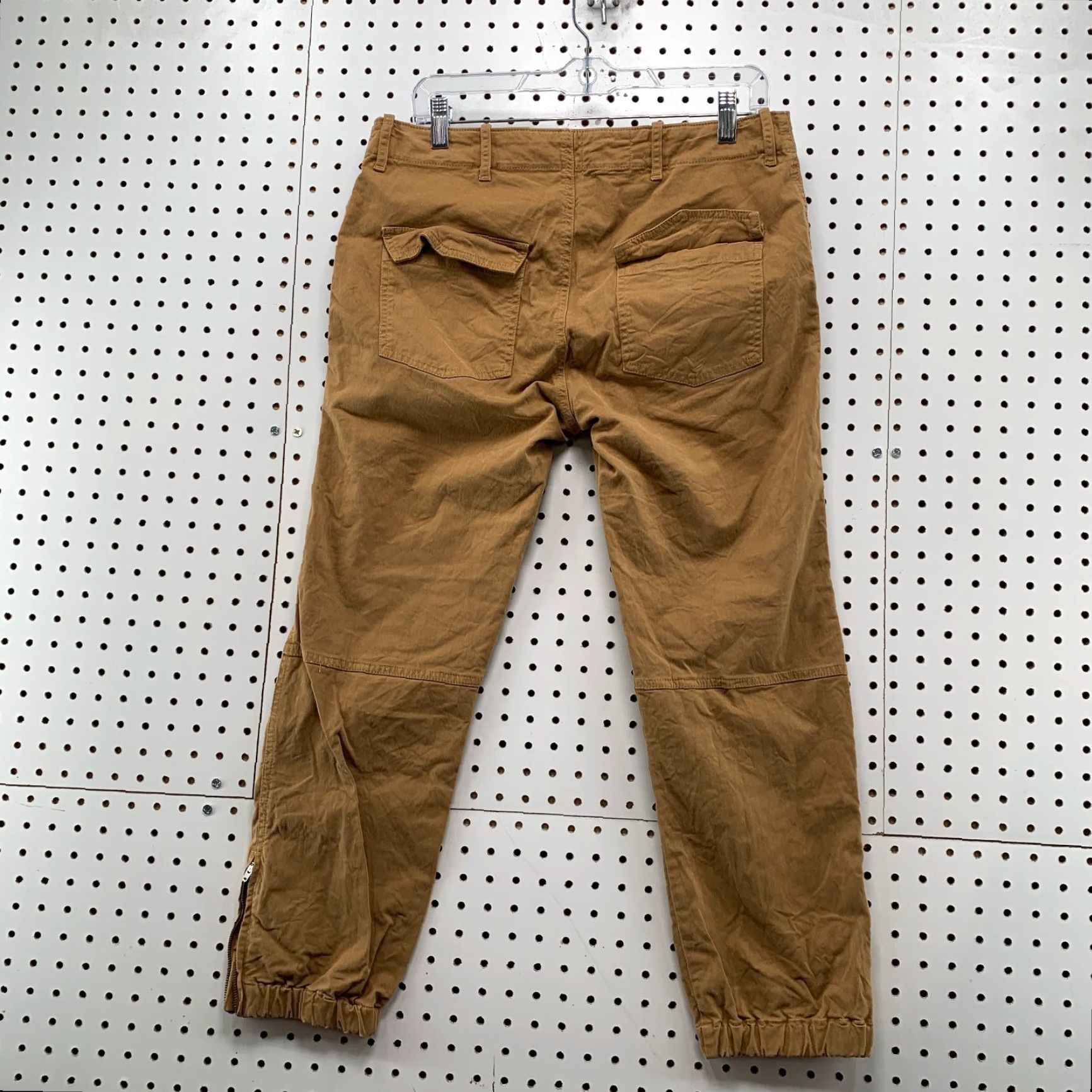 Nili Lotan Nili Lotan French Military Jogger Pants Womens Size 8 Brown Cropped 32x25.5 Twill Cotton Casual Womens Pants Cropped 32x25.5 - Vintage No Size 30" / US 8 / IT 44 - 3 Thumbnail