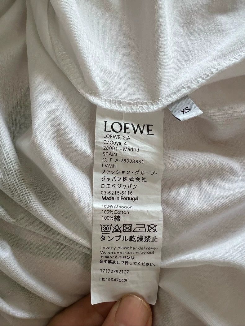 Loewe LOEWE White floral print logo short sleeves Size XS / US 0-2 / IT 36-38 - 7 Thumbnail