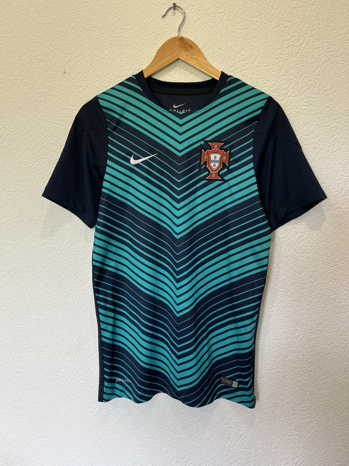 Nike Portugal Nike Blue Training Football Shirt Jersey Soccer Size US S / EU 44-46 / 1 - 1 Thumbnail