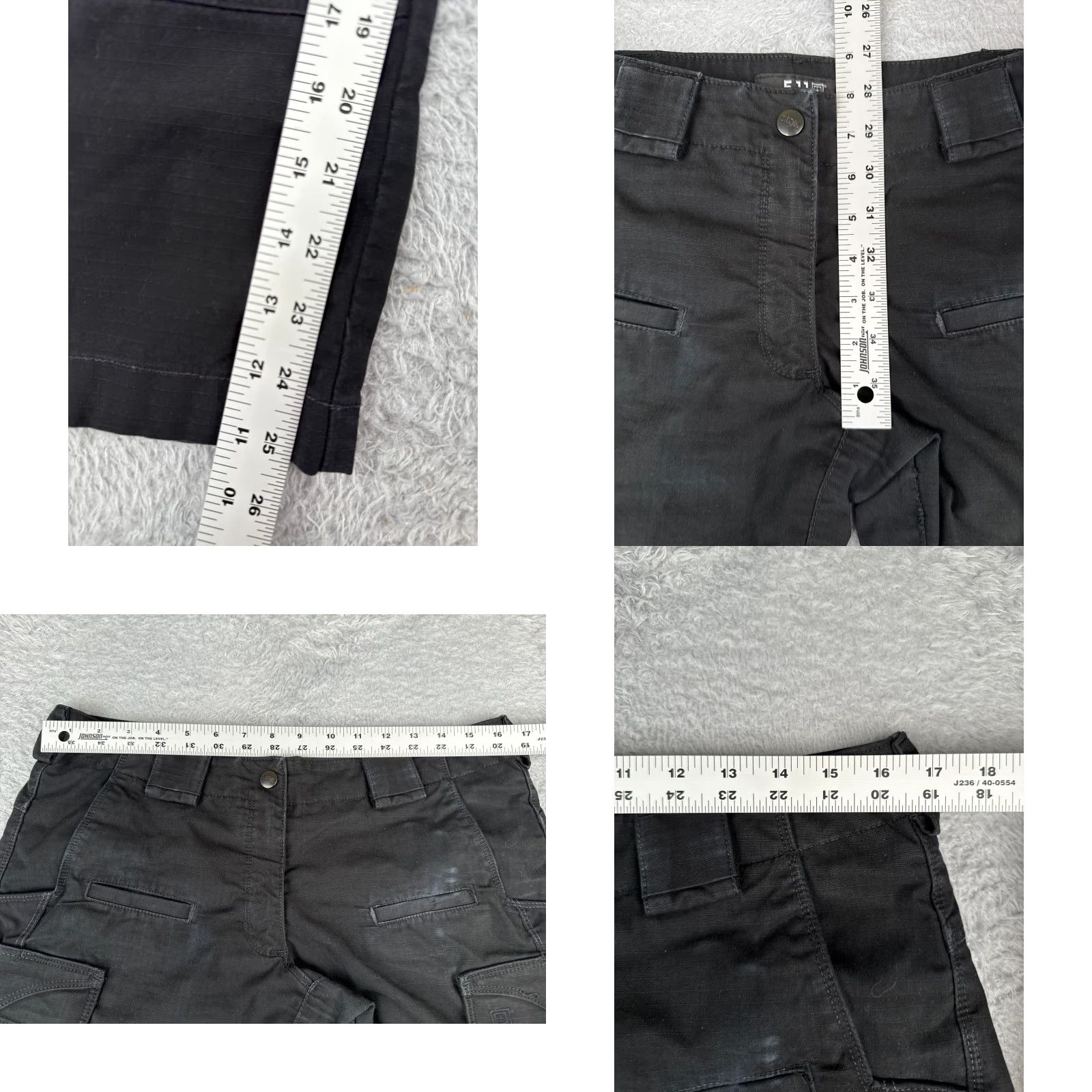 Vintage 5.11 Tactical Pants Women 12 Black Rip-Stop Cargo LEO EMT Double Knee 32x25 Pants Size 34" / US 12 / IT 48 - 8 Thumbnail