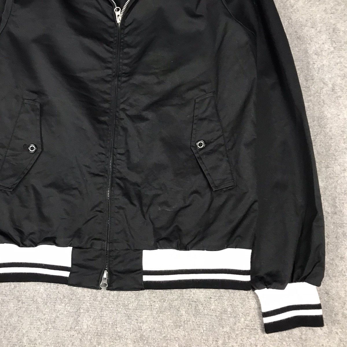 Beams Plus × Japanese Brand BEAMS HEART JAPAN BOMBER BLACK JACKET Size US M / EU 48-50 / 2 - 4 Thumbnail