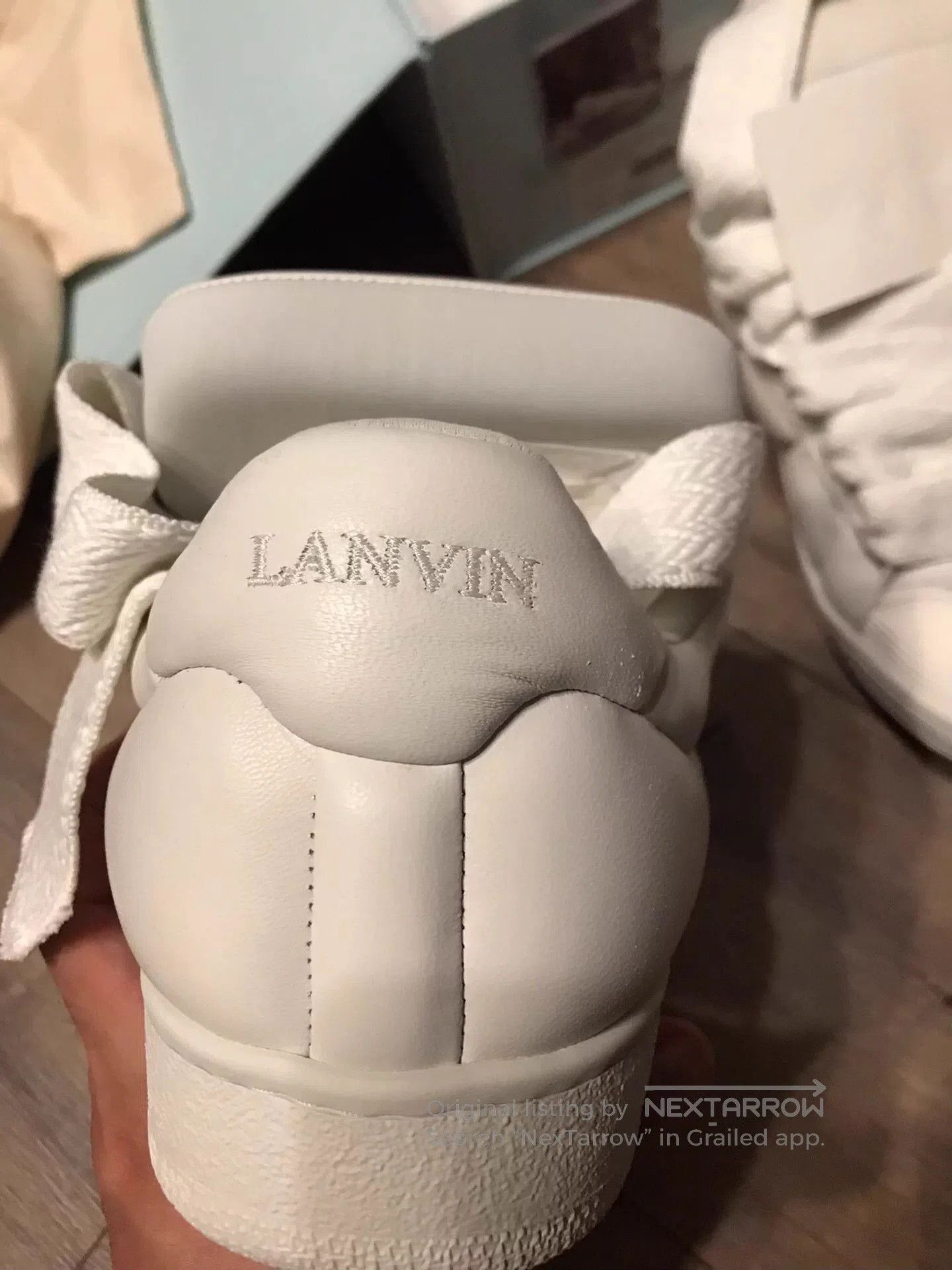 Lanvin White Hi-Top Sneakers Size 10. Size US 10 / EU 43 - 3 Thumbnail