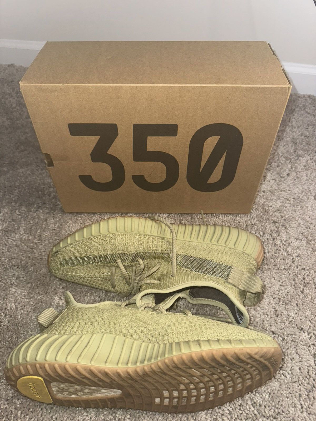 Adidas Yeezy Boost 350 V2 Sulfur Size US 11 / EU 44 - 2 Thumbnail