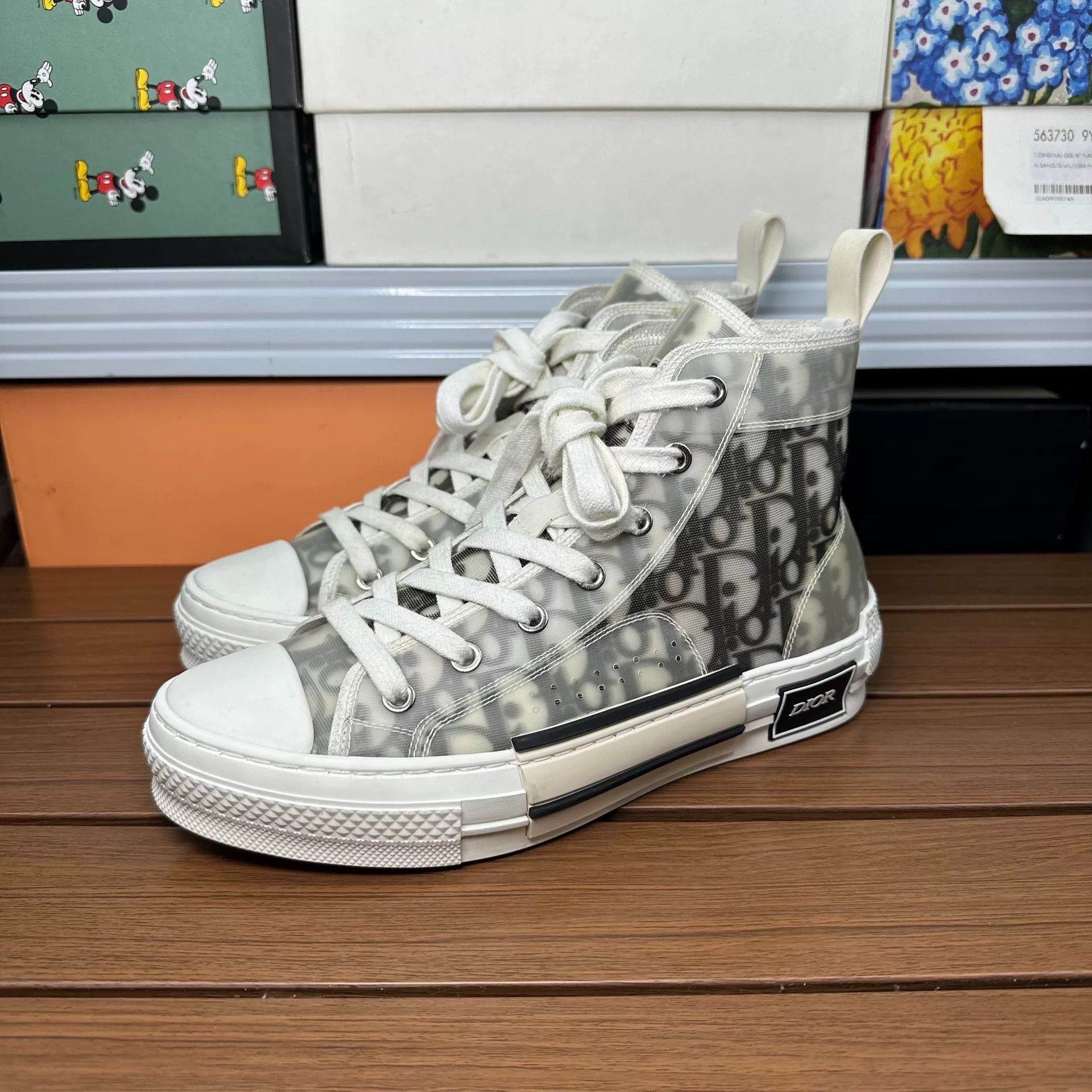 Dior Dior Black Hitop Sneakers it_37 Women Size US 7 / IT 37 - 1 Thumbnail