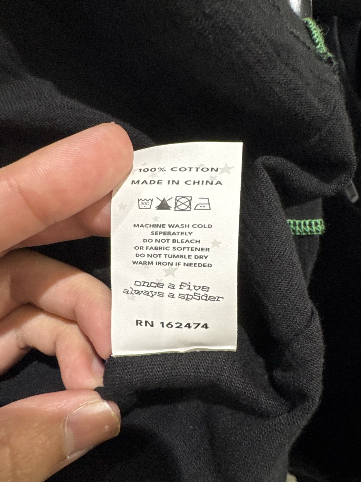 Sp5der Sp5der Contrast Stich Slub Tee Size US M / EU 48-50 / 2 - 5 Thumbnail