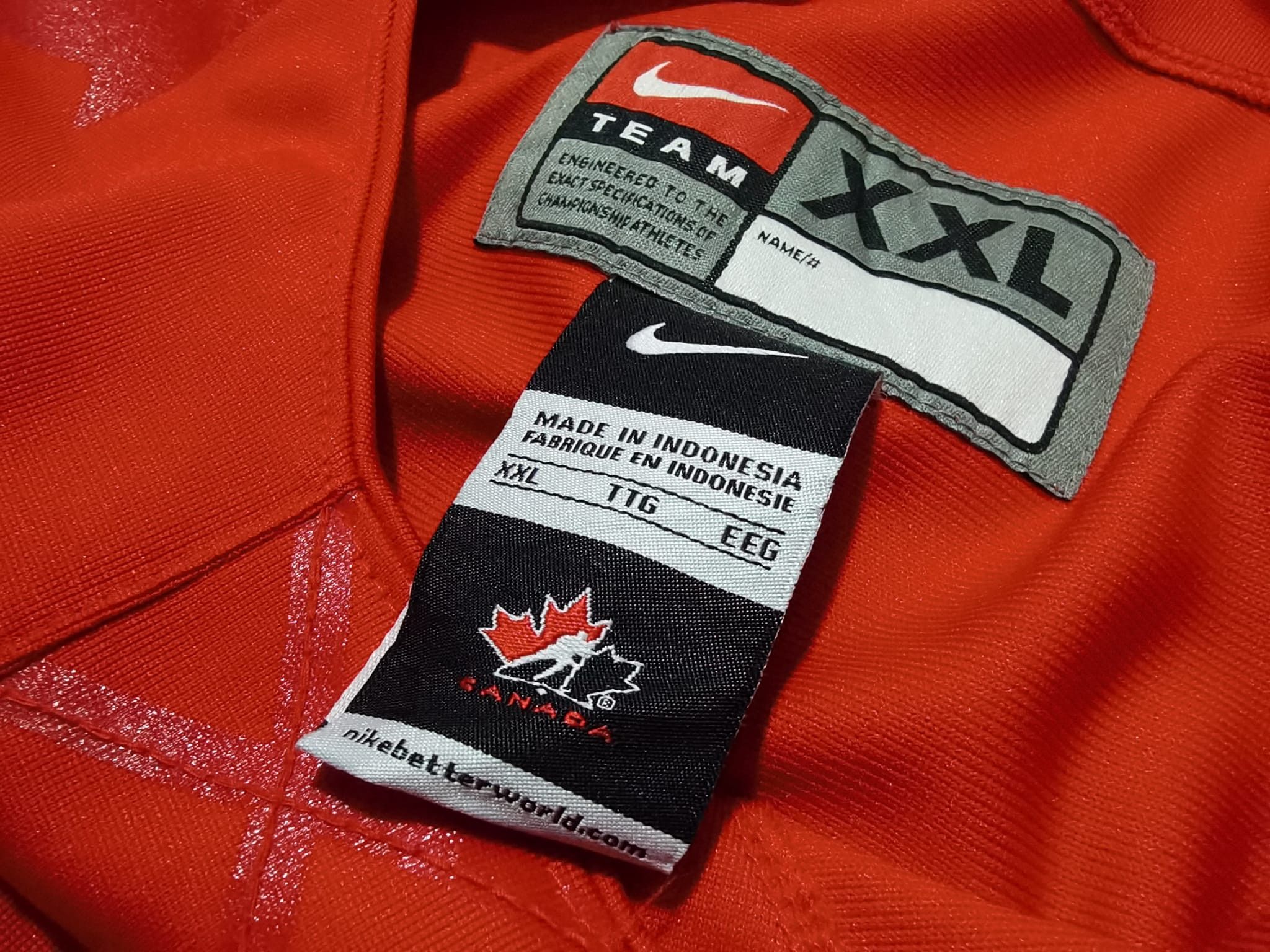 NHL × Nike Canada Olympics hockey ice jerseys 2XL 2142 Size US XXL / EU 58 / 5 - 13 Thumbnail