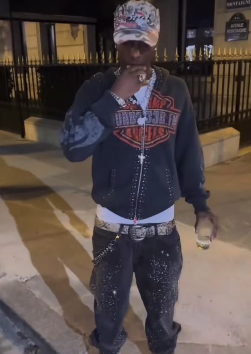 MURD333R.FM BLACK DISN333 SWEATPANTS