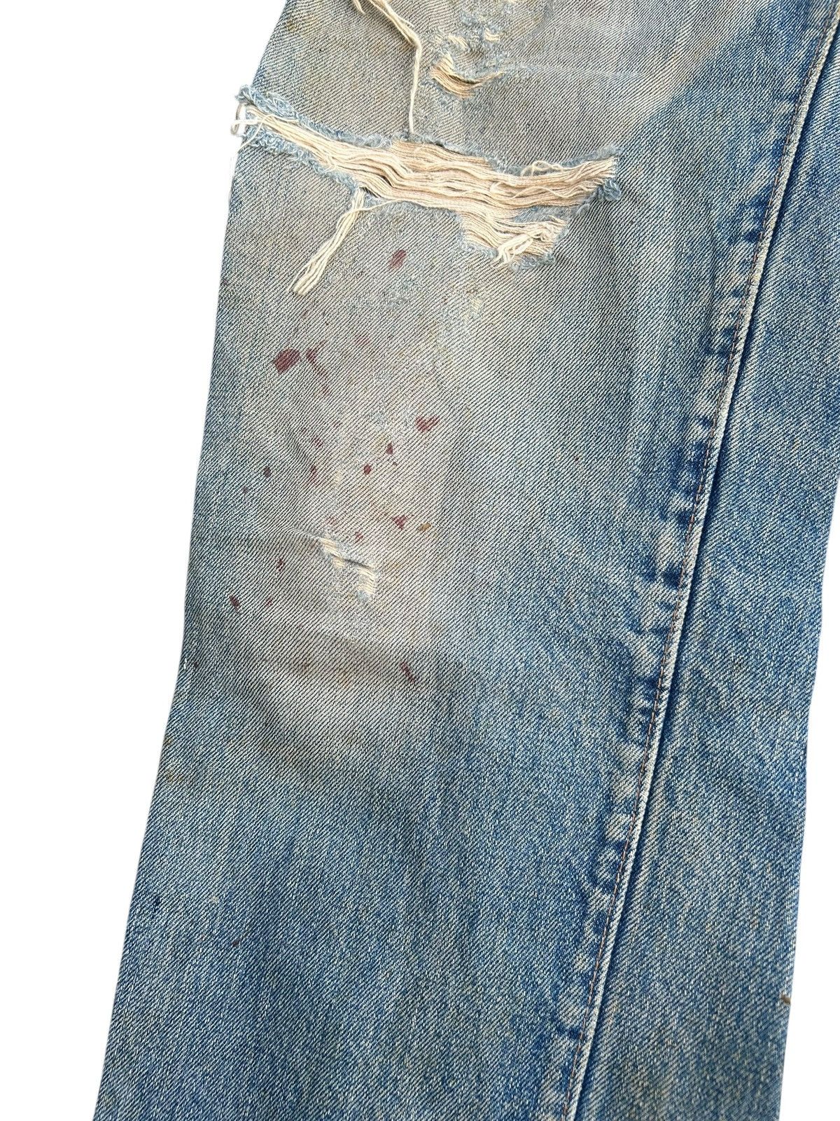 Levi's × Vintage 60s-70s THRASHED Levi's 6 Selvedge Vintage Denim Jeans Size US 32 / EU 48 - 6 Thumbnail