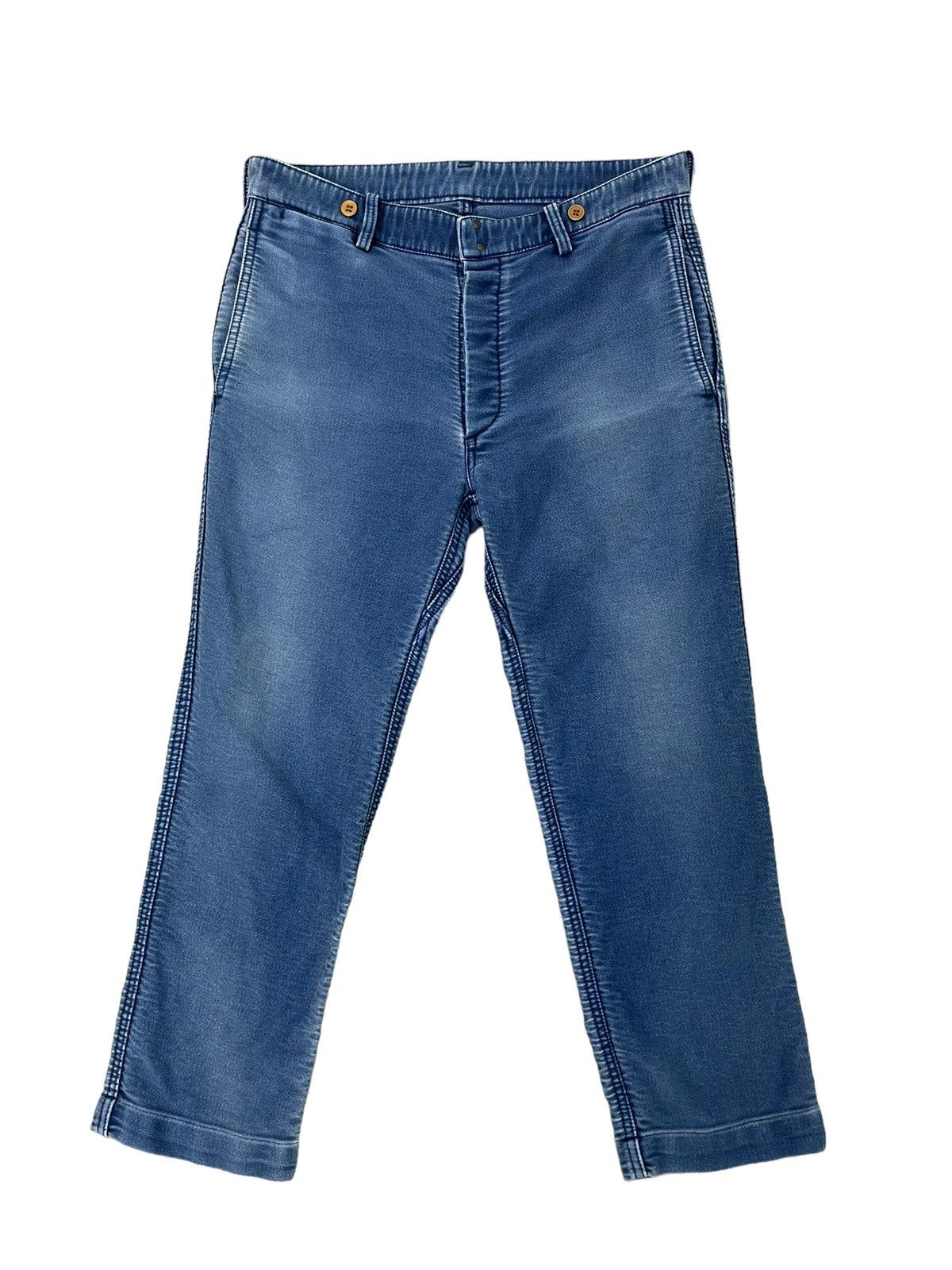 Visvim Cropped Moleskin Visvim Workwear Style Sweatpant Slim 6🟦5 Size US 32 / EU 48 - 9 Thumbnail