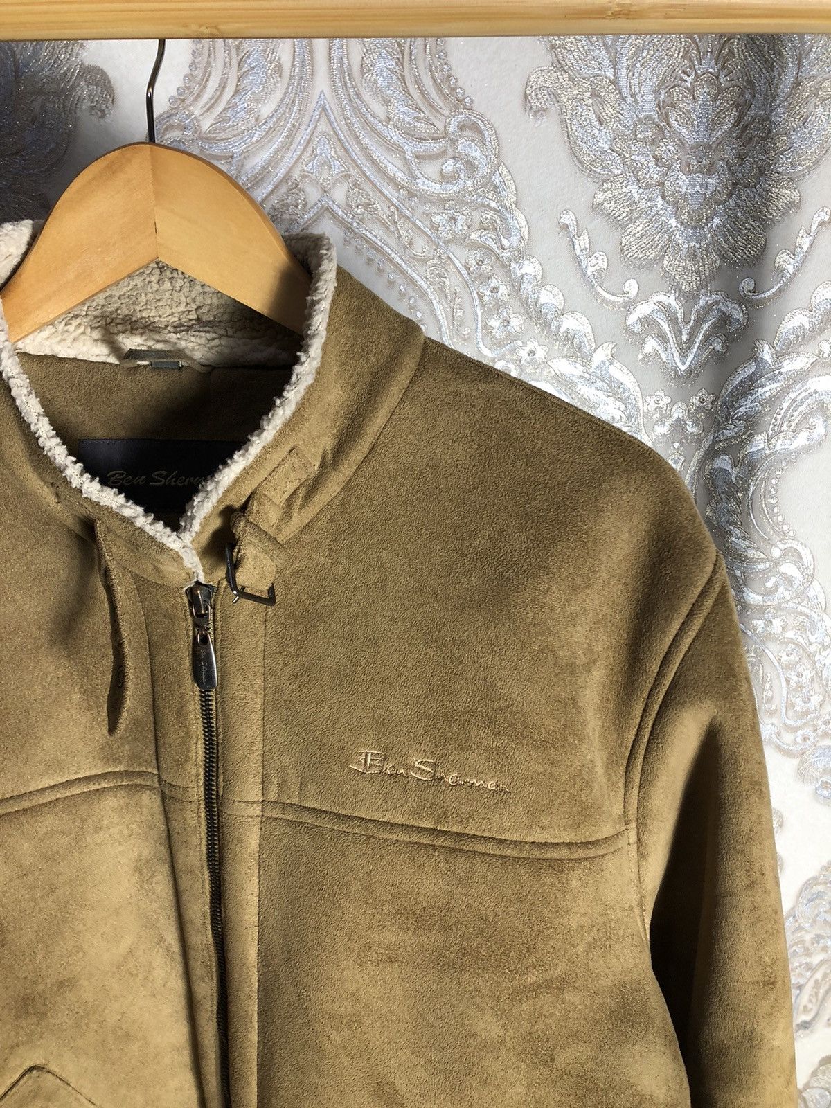 Ben Sherman × Vintage VERY RARE BEN SHERMAN ALASKA COAT LEATHER JACKET MILITARY Size US L / EU 52-54 / 3 - 2 Thumbnail