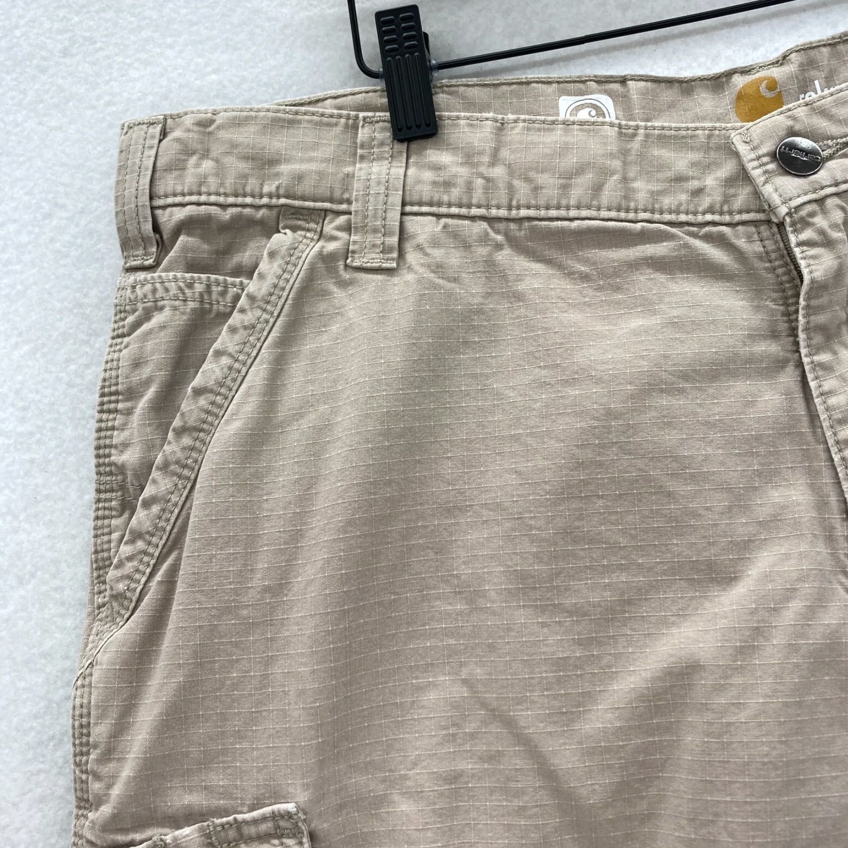 Carhartt Carhartt Force Cargo Shorts Mens 40 Relaxed Khaki Beige Ripstop Workwear 10" Size US 40 / EU 56 - 4 Thumbnail