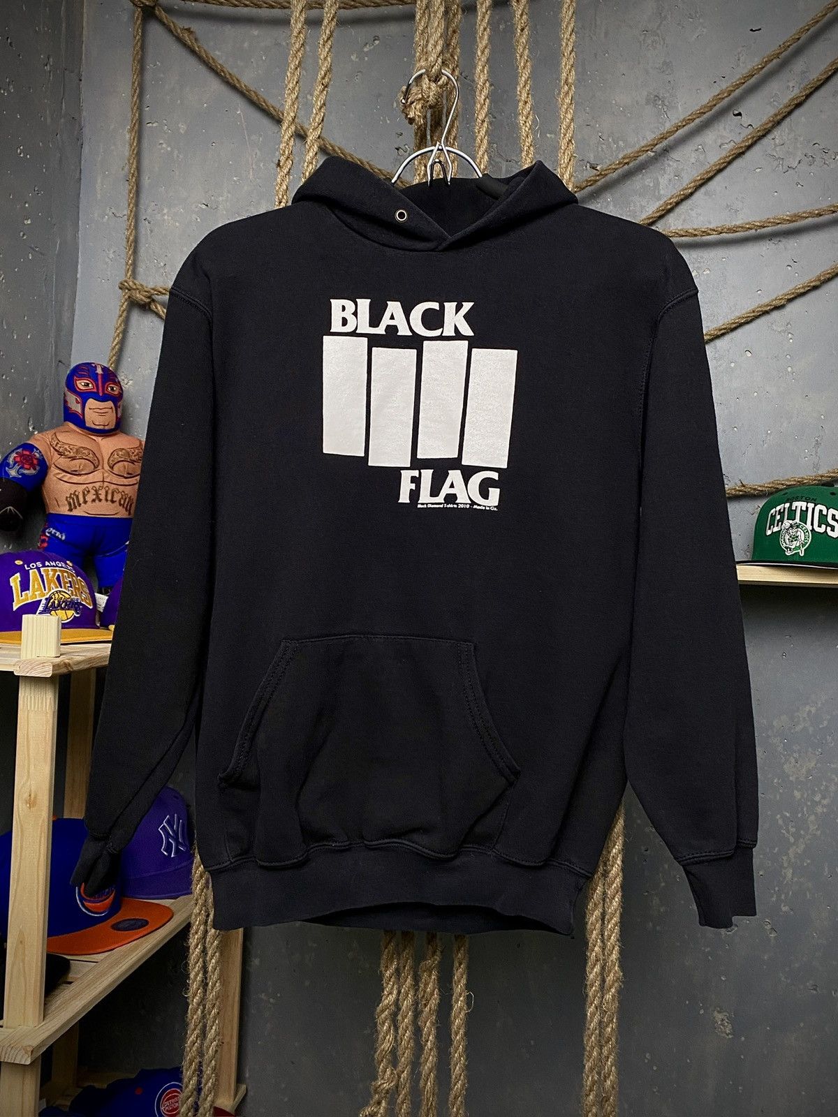 Vintage Black Flag Band Box Logo 2010 Hoodie