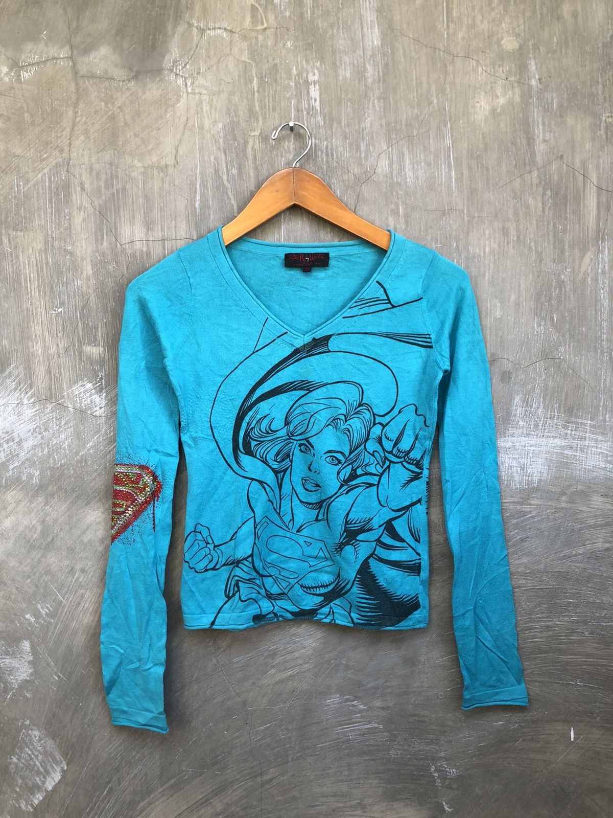 Japanese Brand Y2K Vintage Raw 7 “Superman” Long Sleeve T-shirt Size S / US 4 / IT 40 - 4 Thumbnail