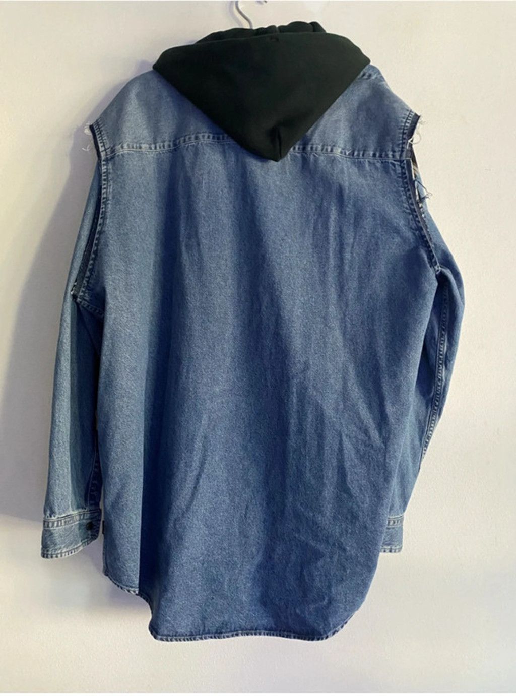 Balenciaga 3in1 Shirt Hoodie +Vest Denim Size US M / EU 48-50 / 2 - 2 Thumbnail