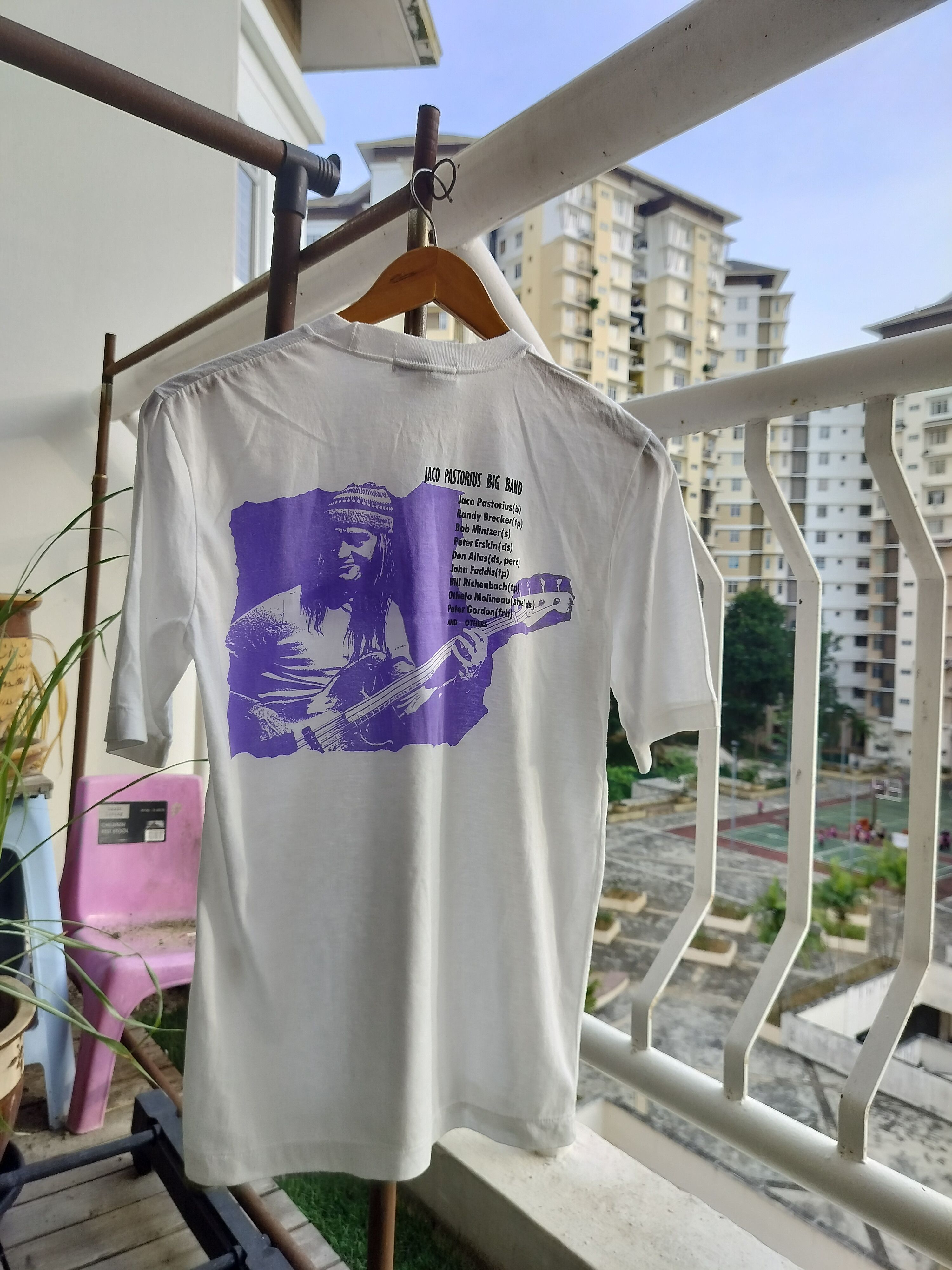 Band Tees Vintage 82 Aurex Jazz Fest Jaco Pastorius Big Band tees Size US M / EU 48-50 / 2 - 1 Thumbnail