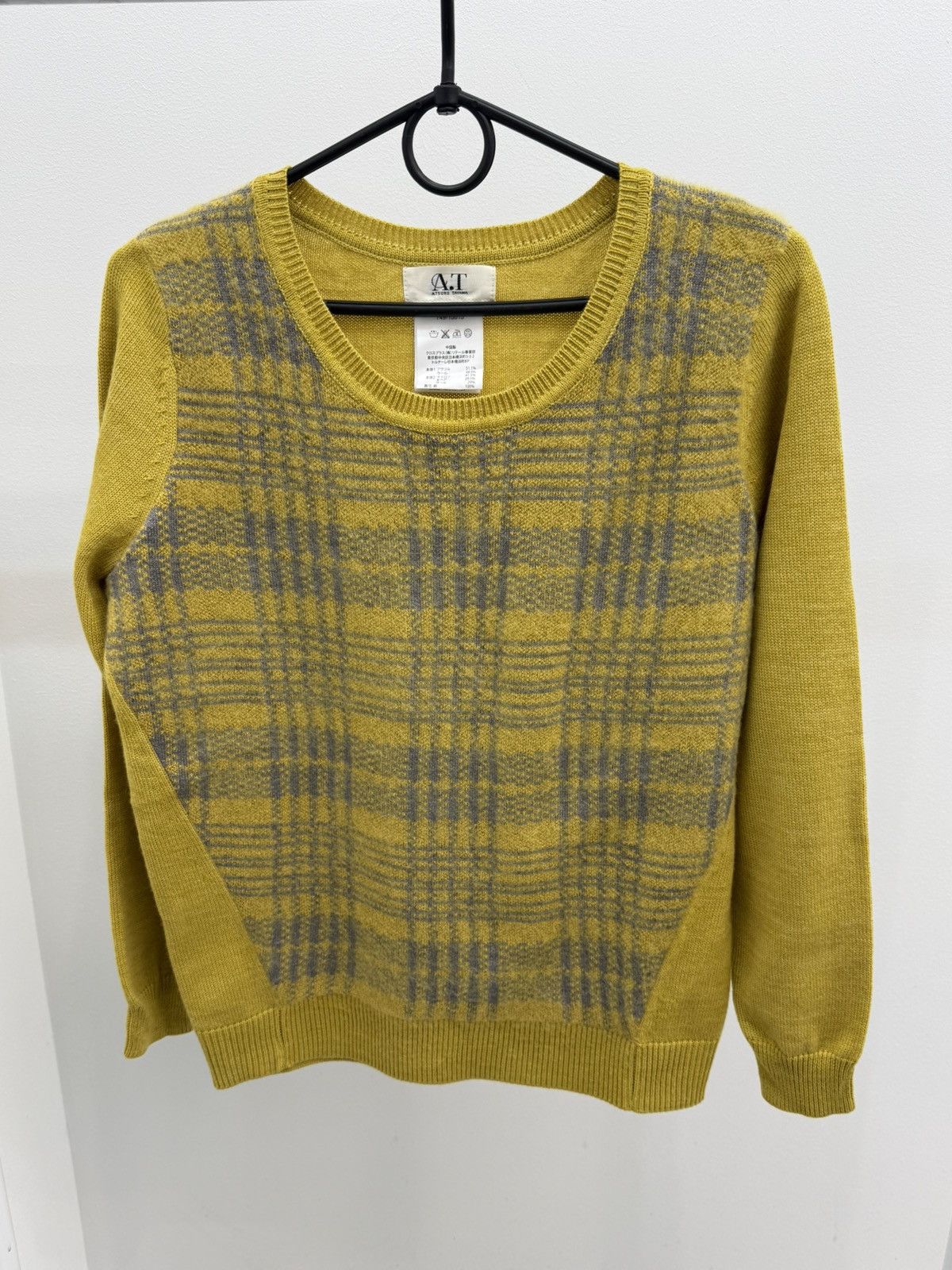 ATSURO TAYAMA ATSURO TAYAMA Checked Knit Sweater Size XS / US 0-2 / IT 36-38 - 1 Thumbnail