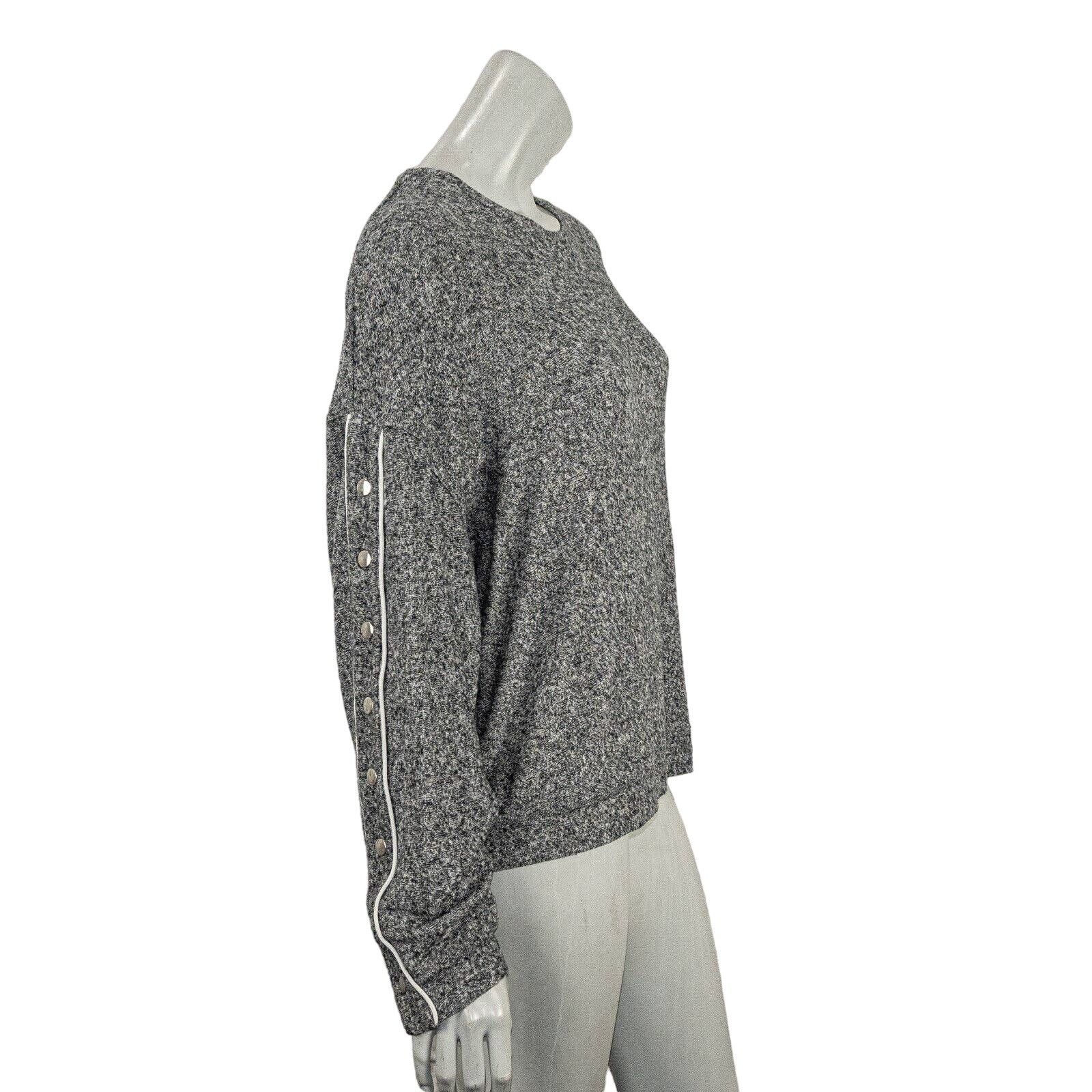 The Kooples The Kooples Sweet Fleece sleeve snap buttons Sweatshirt gray Size L / US 10 / IT 46 - 5 Thumbnail