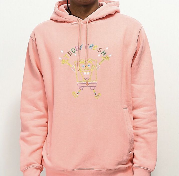 Teddy fresh x spongebob squarepants colorblock purple discount hoodie