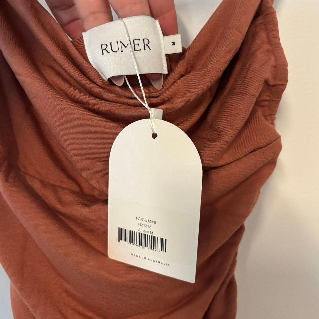 REVOLVE NWT Rumer Paige Mini Dress In Amber Size Medium Size M / US 6-8 / IT 42-44 - 5 Thumbnail