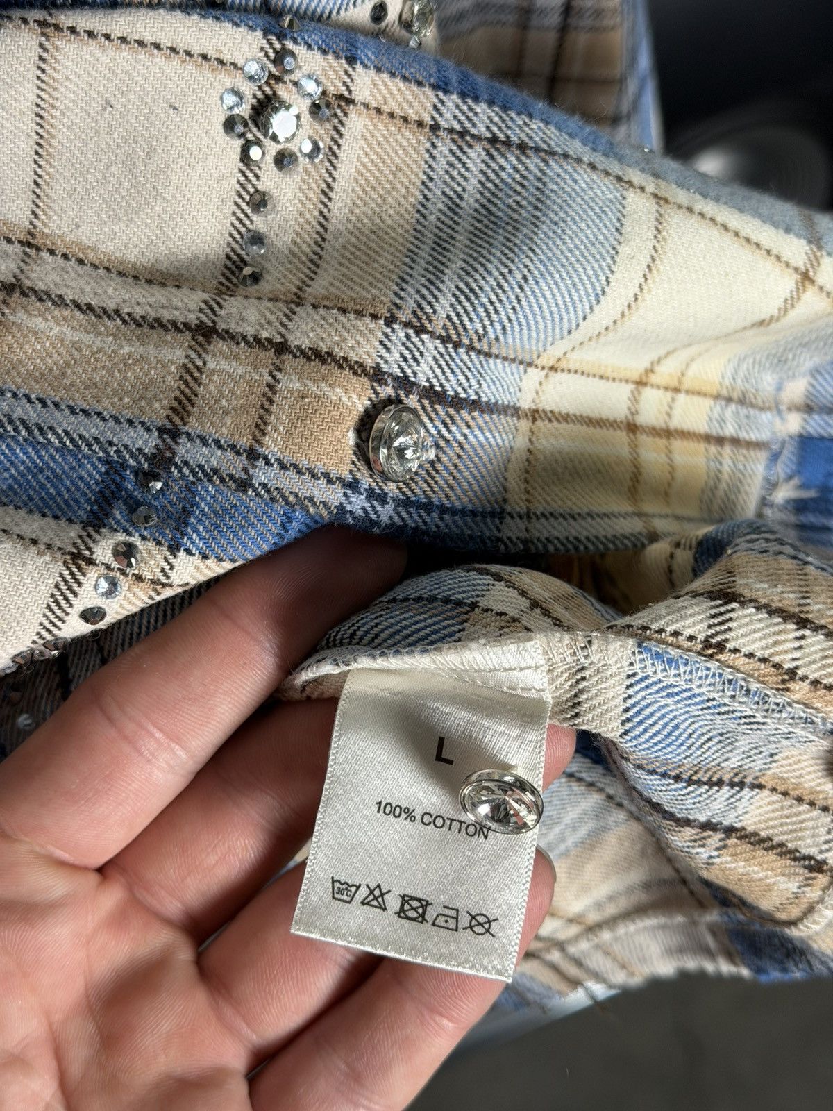 Vale Vale Forever Skyfall Flannel 'Cream/Blue’ Size US L / EU 52-54 / 3 - 6 Thumbnail