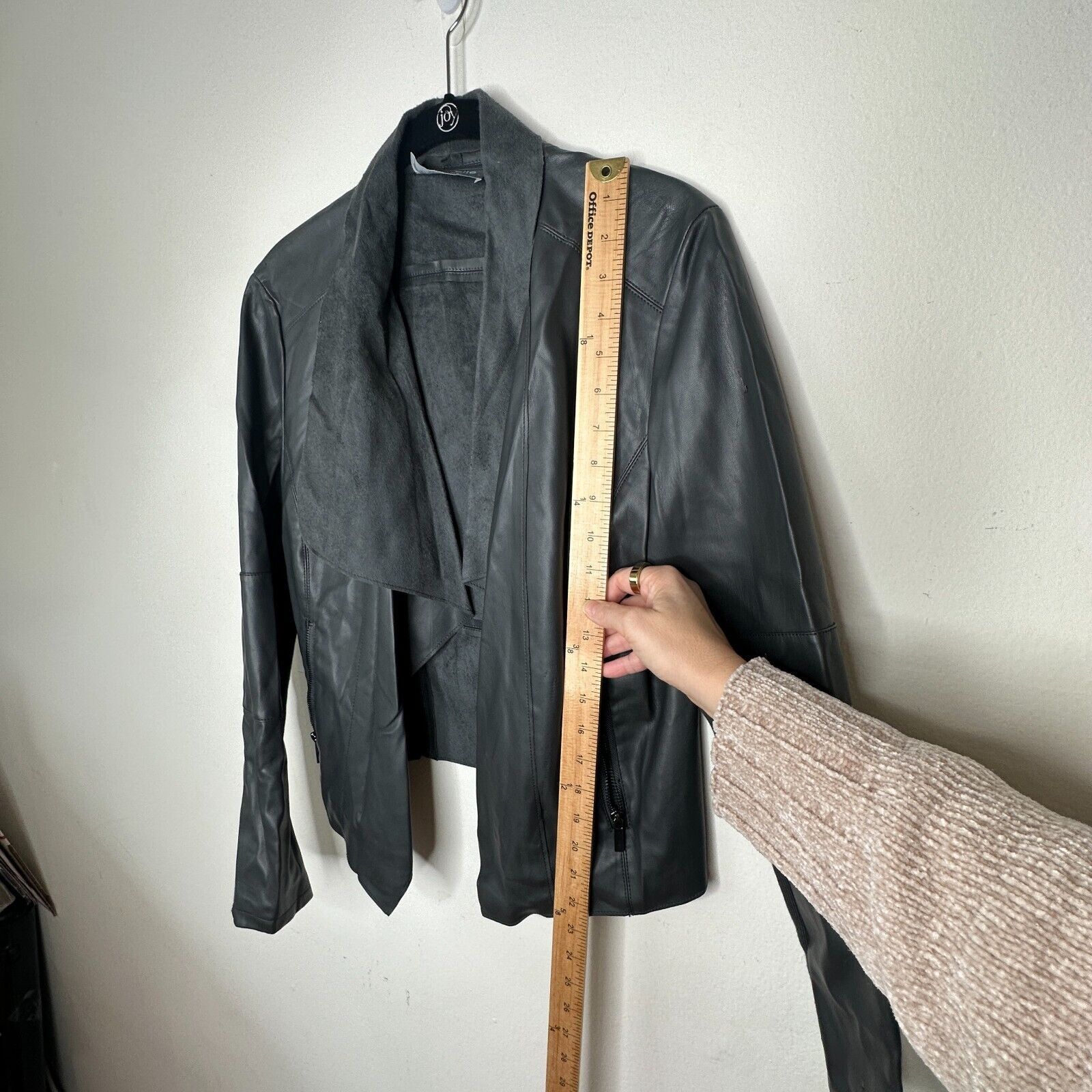 Other Bagatelle Pewter Faux Leather Open Waterfall Jacket Zip M Size M / US 6-8 / IT 42-44 - 12 Thumbnail