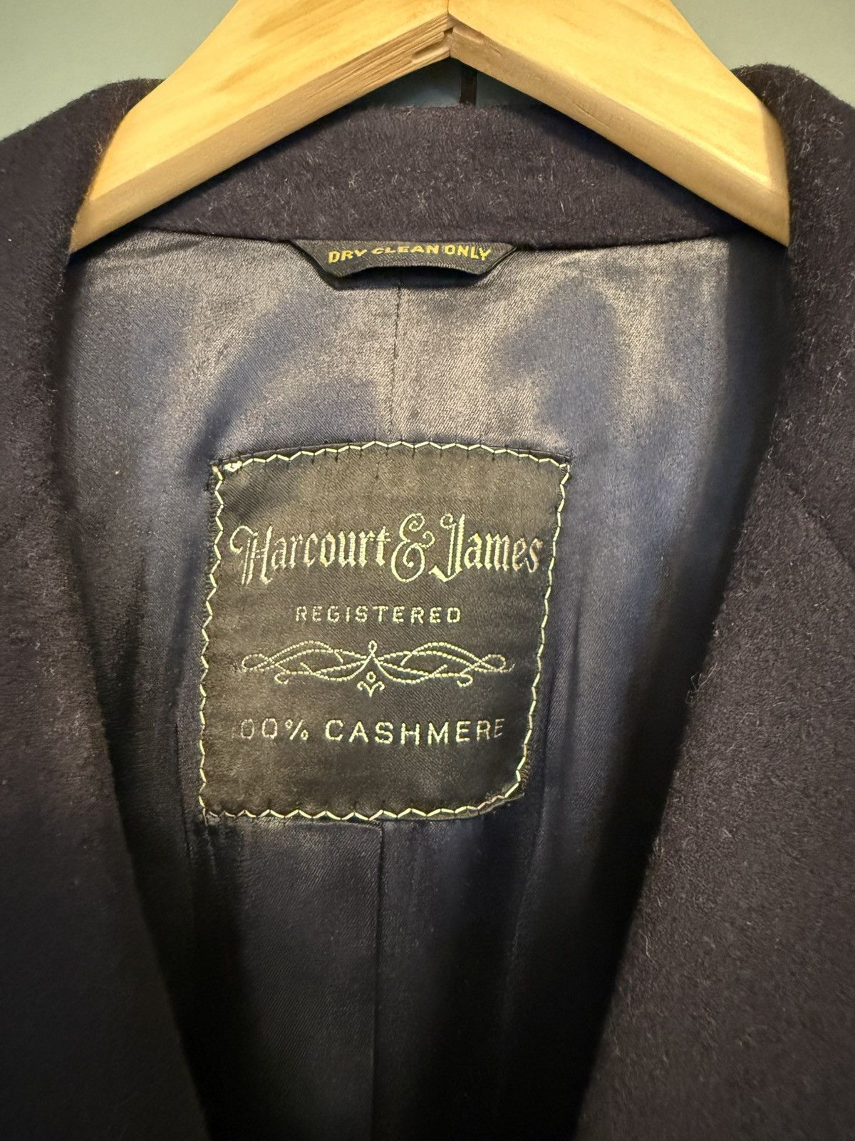Vintage VTG 60's 40 R Harcourt & James 100 % Cashmere Navy Coat M Size US M / EU 48-50 / 2 - 3 Thumbnail