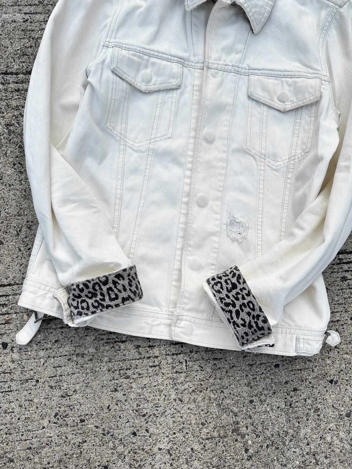 Isamu Katayama Backlash Backlash Leopard Damage Trucker Jacket Size US L / EU 52-54 / 3 - 4 Thumbnail