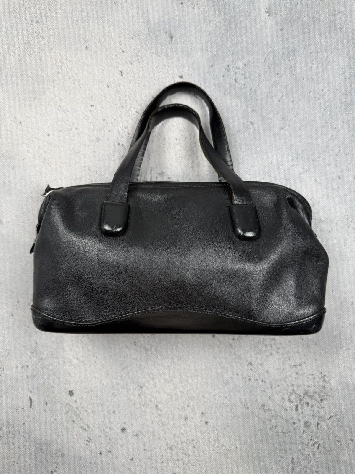 Other Plinio Visona Black Italian Leather Mini Boston Satchel Bag Size ONE SIZE - 4 Thumbnail